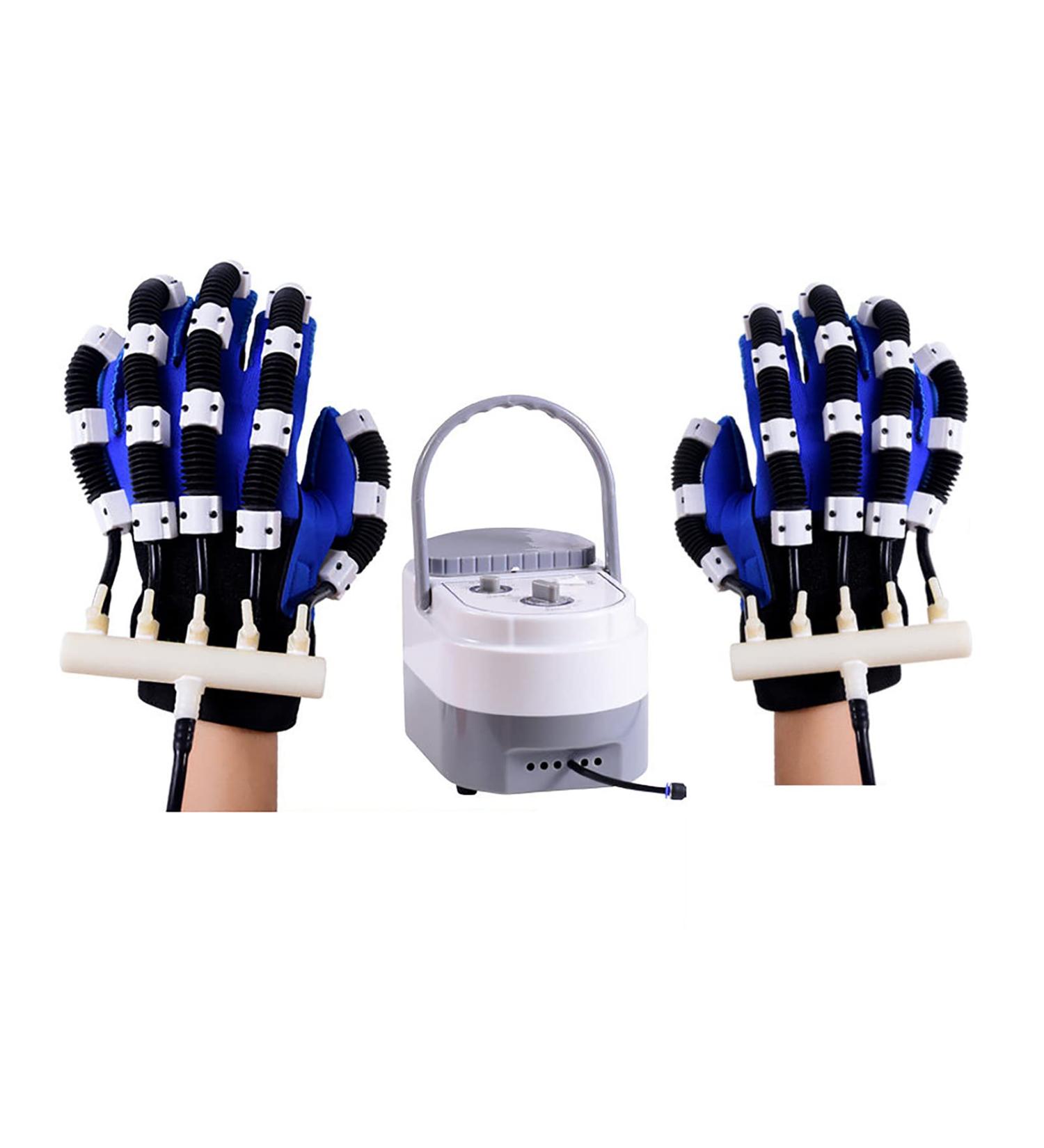 ZZBB Rehabilitation Robot Glove Finger Training Rehab Orthotics Rehabilitation Gloves Stroke Hemiplegia Rehabilitation Training Equipment Small