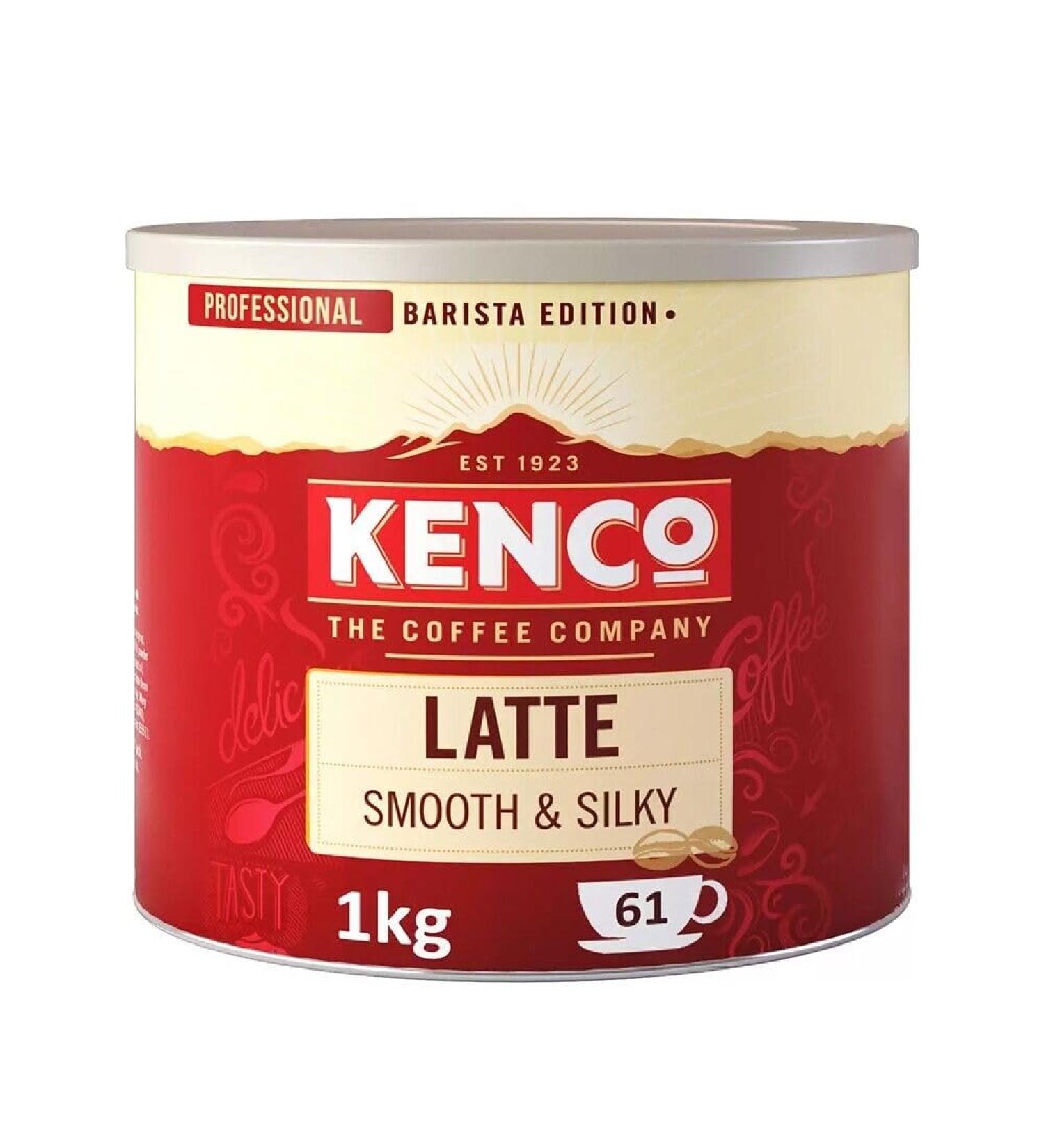 Kenco Latte Smooth & Silky Instant Coffee Powder Tin 1Kg - 61 Servings
