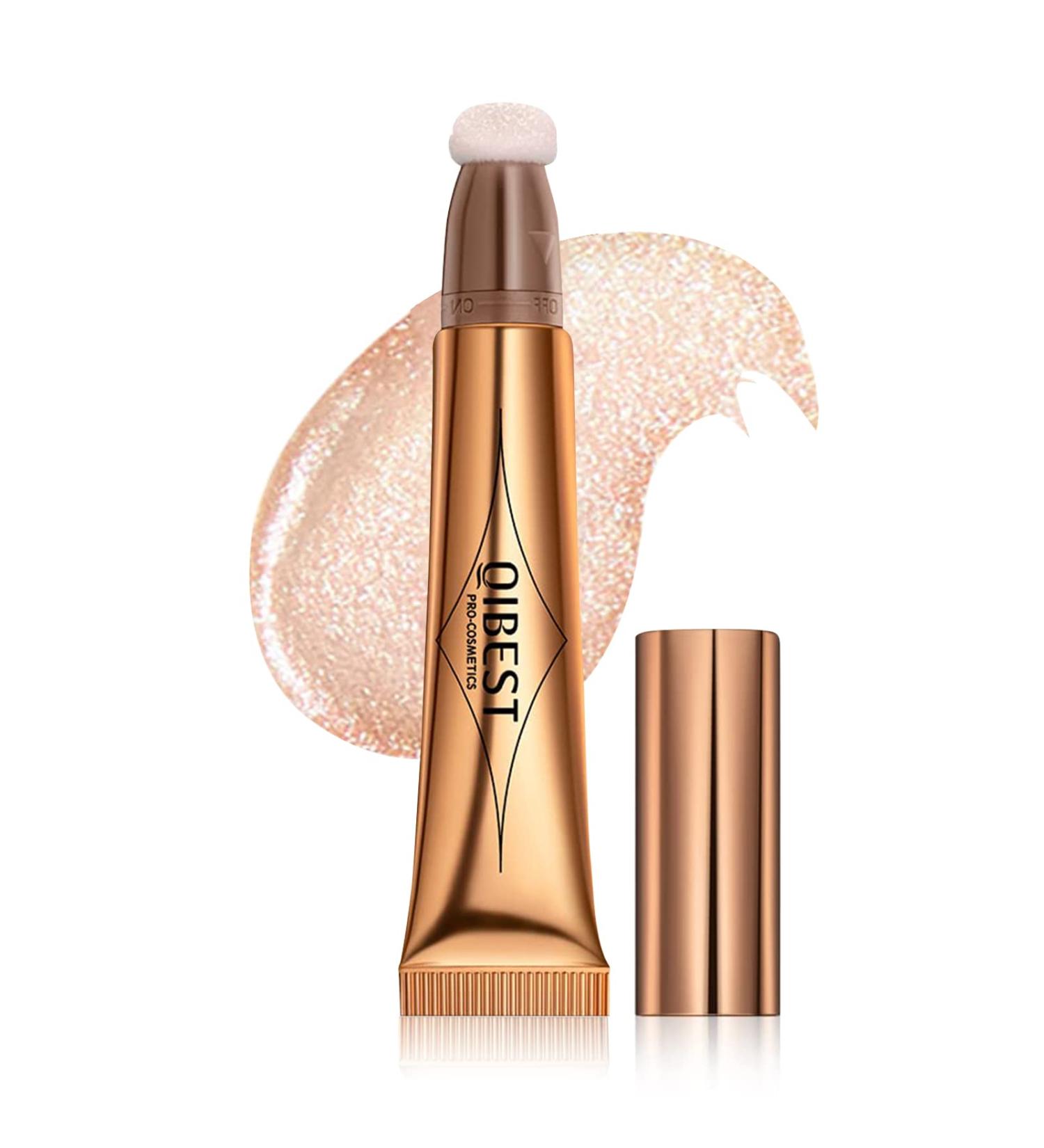 Shimmer Liquid Highlighter Stick with Cushion Applicator - Lightweight Body and Face Makeup - Buy Online on GoSupps.com