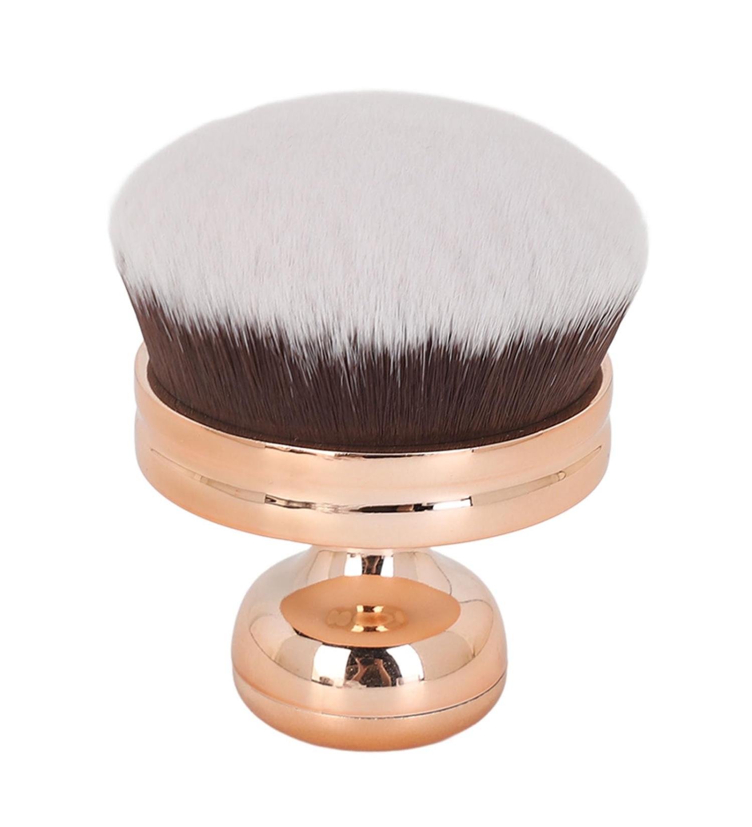 Soft and Gentle Fibers Large Head Powder Brush Even Distribution Ergonomic Handle - Professional Makeup Tool for Blush Setting and Contouring Powder - Buy Online on GoSupps.com