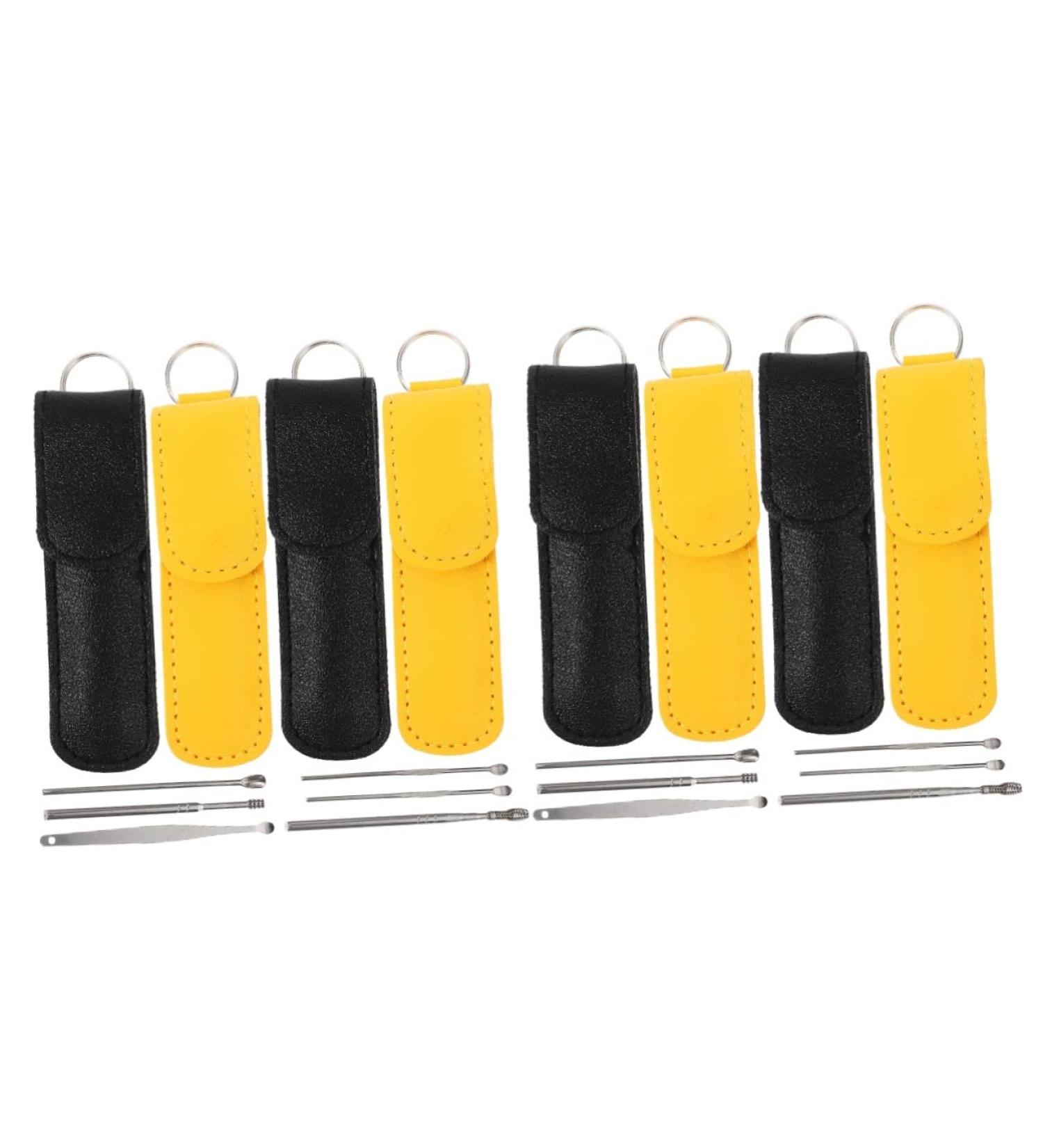 Healifty 8-Piece Stainless Steel Ear Cleaning Tool Set with LED Light - Ear Curette, Ear Wax Removal Tool, Ear Spoon, Household Ear Cleaner Kit - Buy Online on GoSupps.com