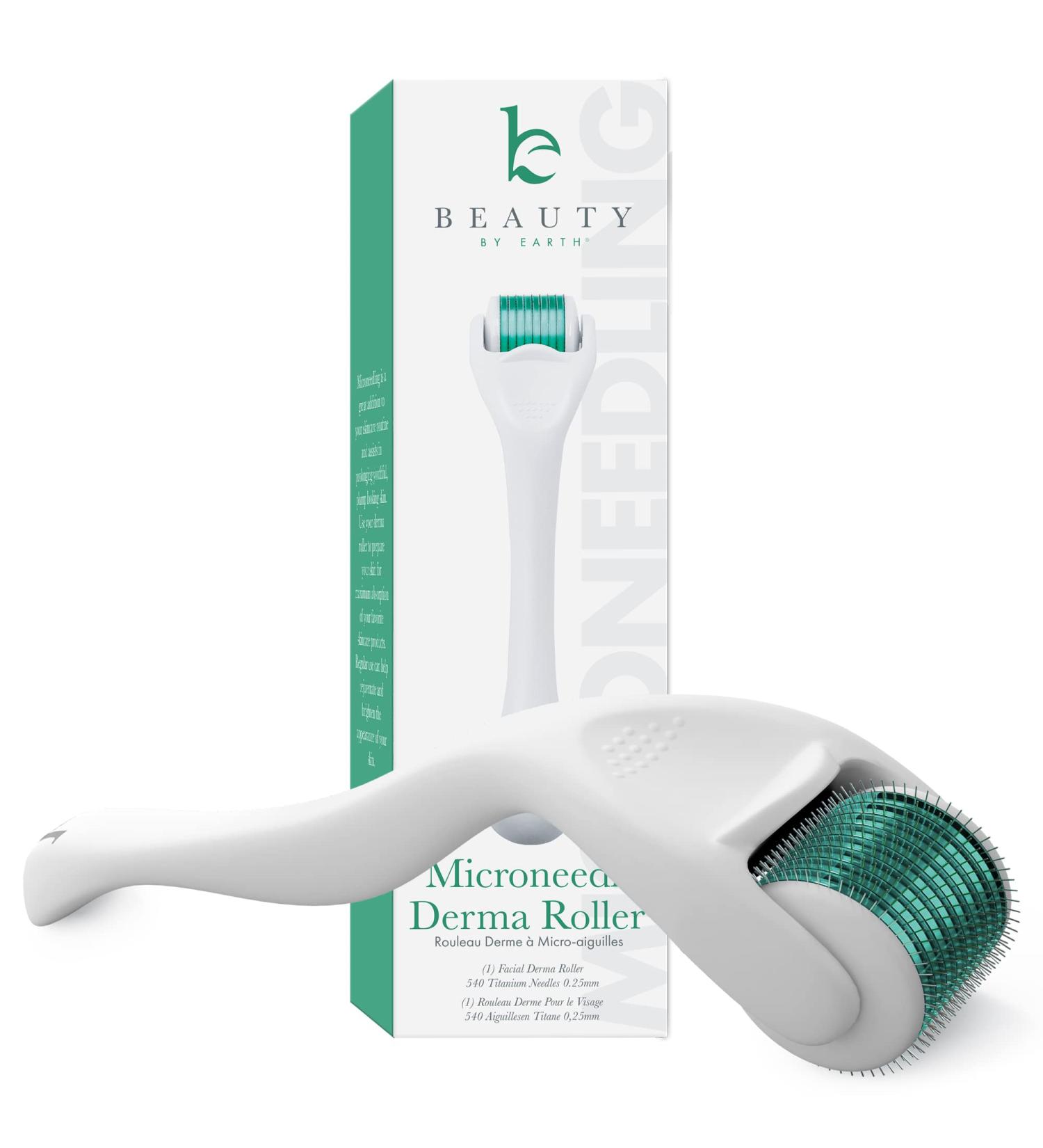 Titanium Derma Roller - 0.25mm Microneedler for Face & Beard Skincare - Buy Online on GoSupps.com