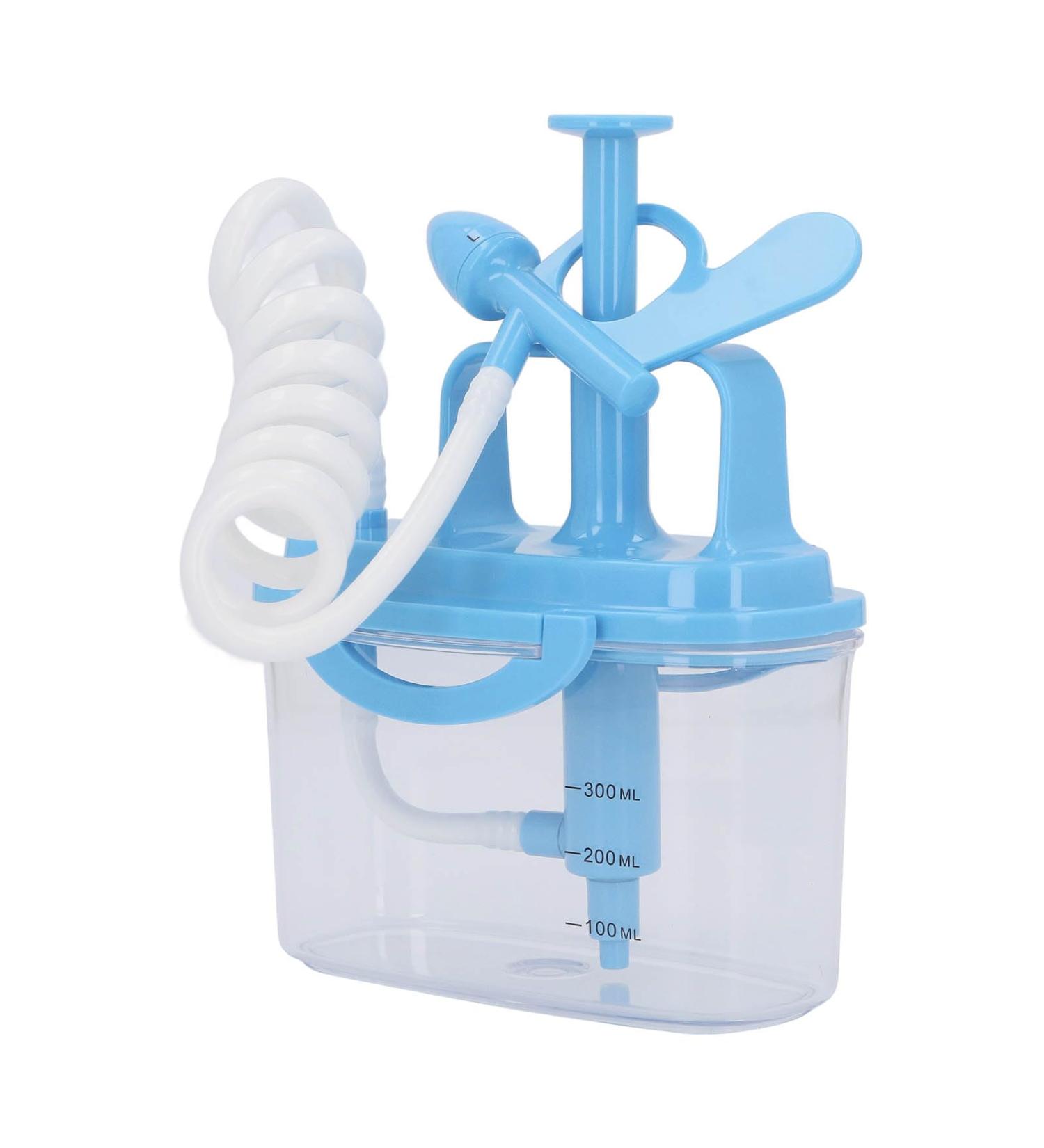 300ml Sinus Rinse Neti Pot Manual Press Nasal Wash for Deep Cleansing with Smoothing Breath Suitable for Home and Travel - Buy Online on GoSupps.com