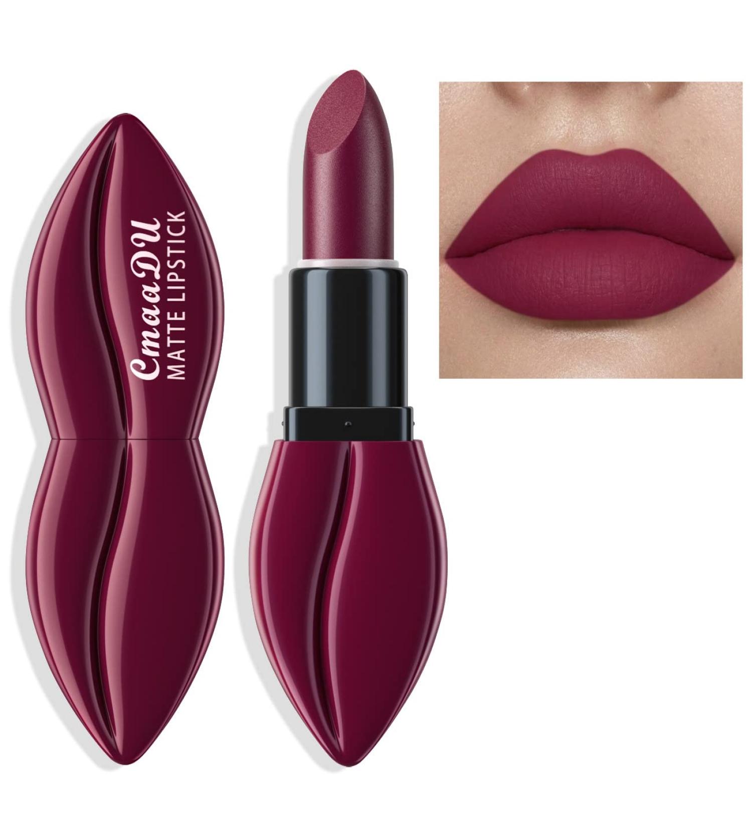 Easilydays Moisturizing Velvet Matte Red Lipstick for Women - Long Lasting & Smudge-Proof Lip Stick with High Pigmentation - Dark Makeup Lip Gloss (03) - Buy Online on GoSupps.com