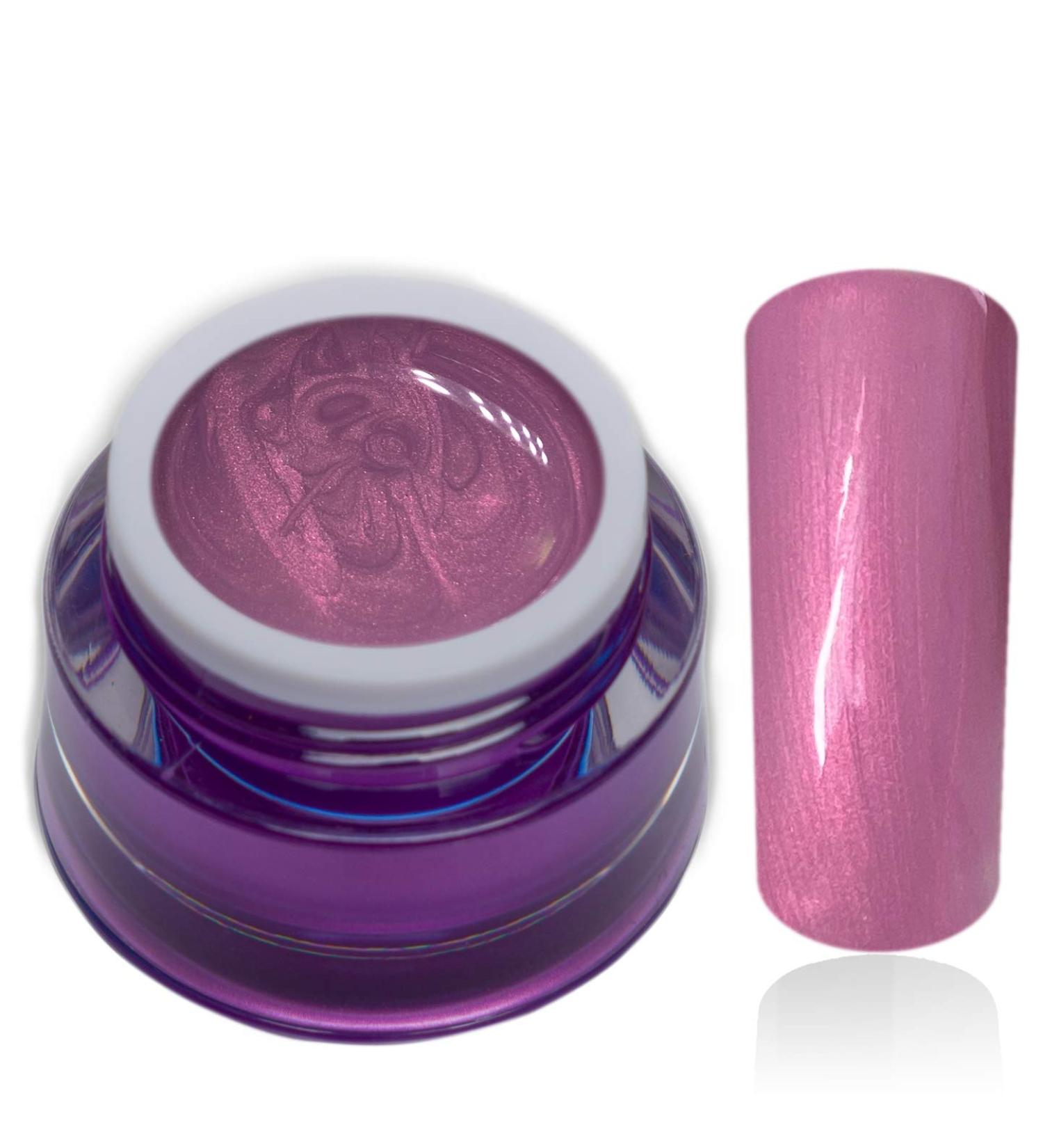 Premium Color Gel Pastel Pearl Azalea Pink Violet UV Gel Nail Gel Color Gel 1x5ml (1 Pack)