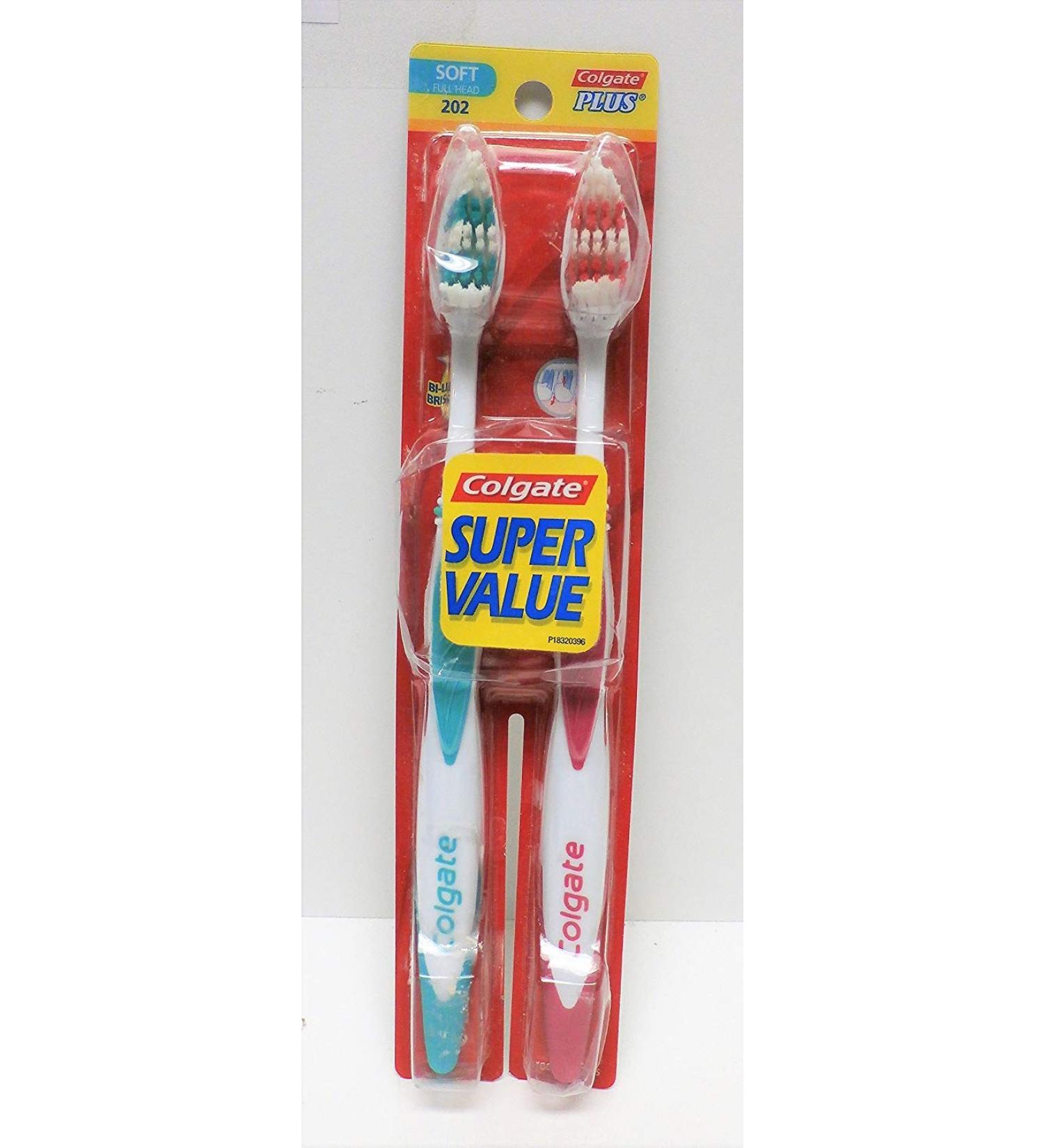 Colgate Plus Cleaning Tip Toothbrush Soft - 2 CT