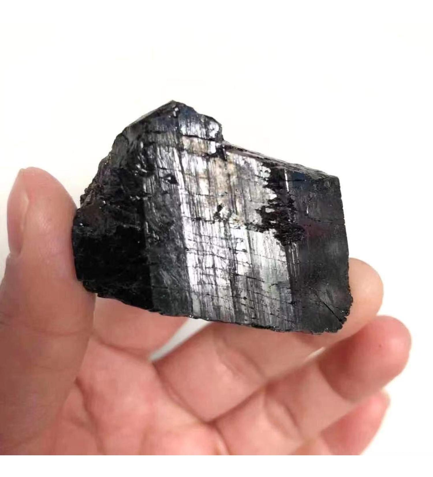 1pc 100g-120g Natural Quartz raw Black Tourmaline Tumbled Stones Obelisk - Buy Online on GoSupps.com