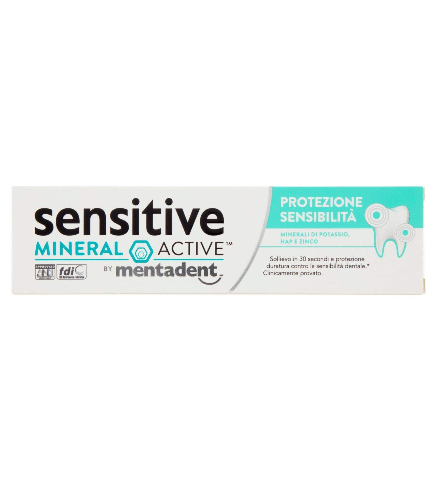  Mentadent Mentadent Sensitive Mineral Active Protection Sensitive Toothpaste Protects Sensitive Teeth and Relieves Dental Sensitivity 75 ml - Buy Online on GoSupps.com