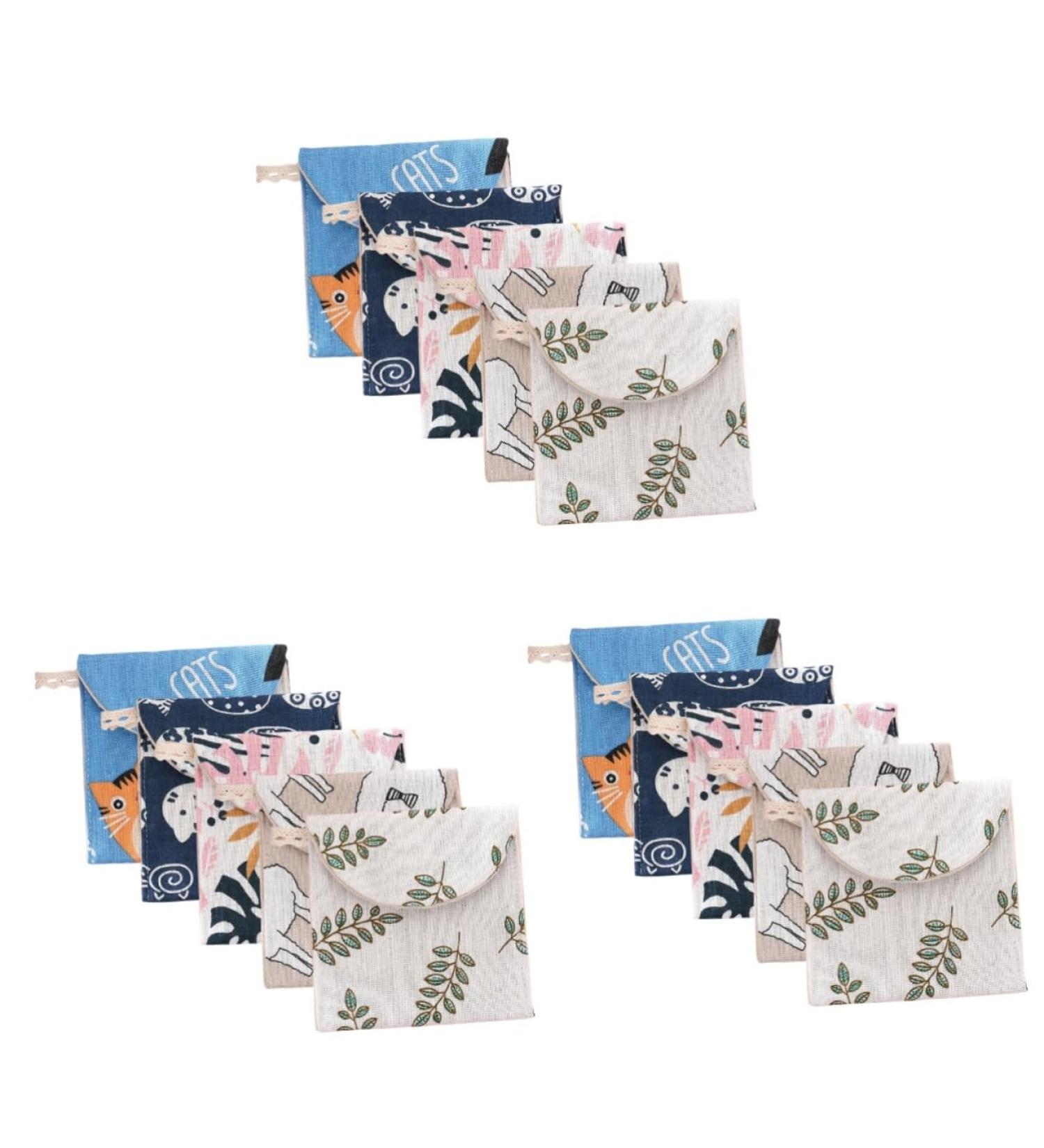 Healeved 15 STK Storage Bags for Women's Bandages & Menstrual Pillows - Purple Organizer Set (3 Pieces 13x13cm) - Ideal for Makeup & Knitting Accessories - Buy Online on GoSupps.com