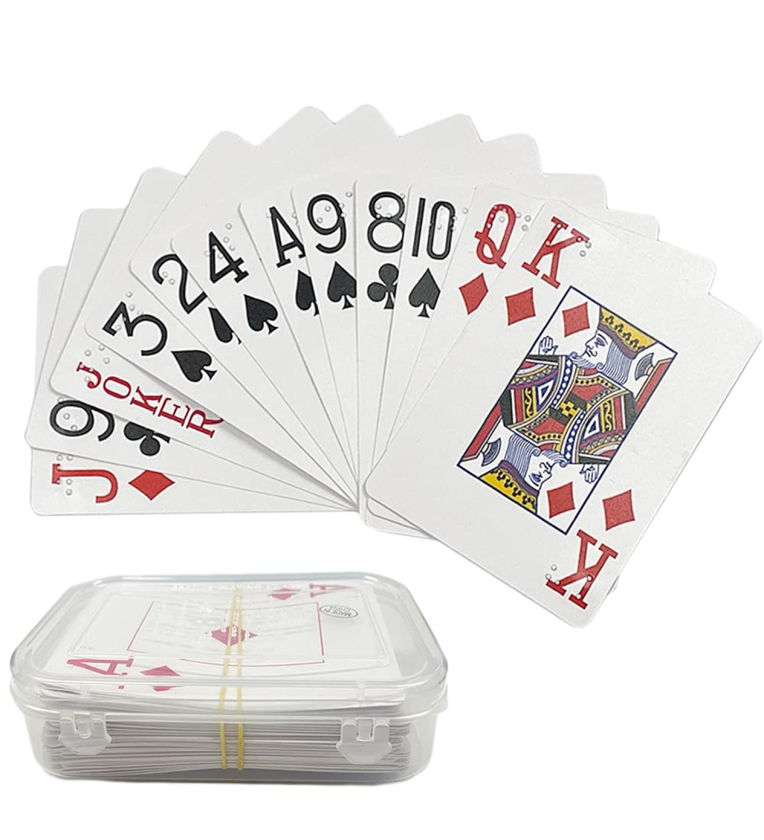 MUROCEA Large-Print Braille Playing Cards | Vision Impairments Entertainment - Buy Online on GoSupps.com