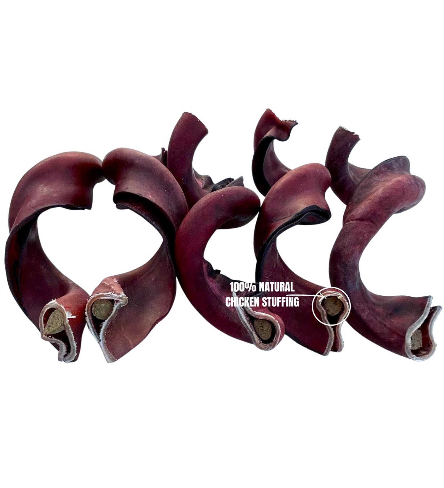 Stuffed Curly Beef Collagen Sticks for Dogs - Long Lasting Collagen Chews 5 INCH/9 INCH *(9 INCH 5 Pack Approx. 500 Grams)* - Rawhide Free - Bully Stick Alternative Supports Joint/Skin/Coat Health  - Buy Online on GoSupps.com