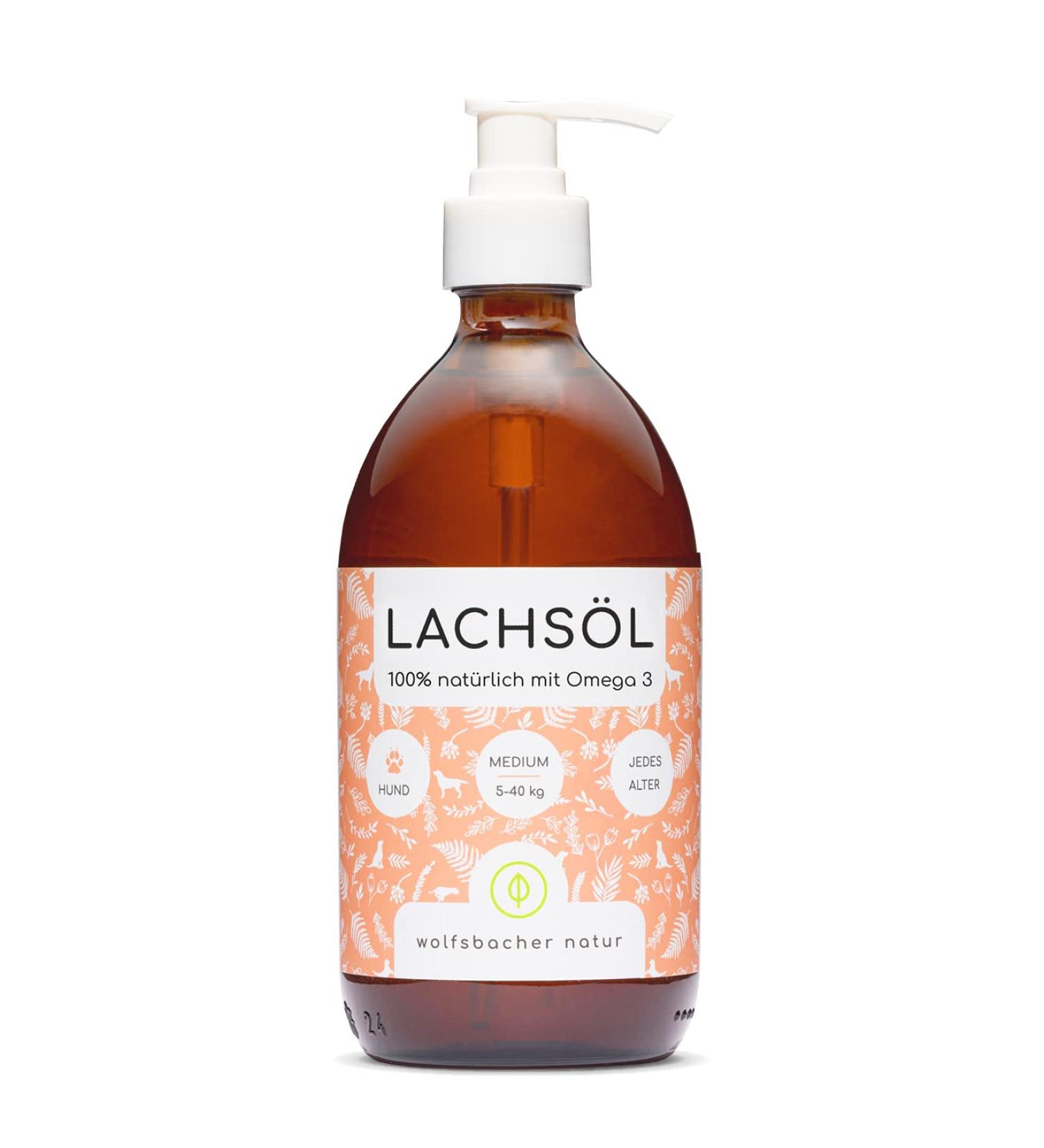 Premium Salmon Oil for Dogs & Cats - Omega 3 & 6 | 500ml Norwegian Natural Supplement for Health - Buy Online on GoSupps.com