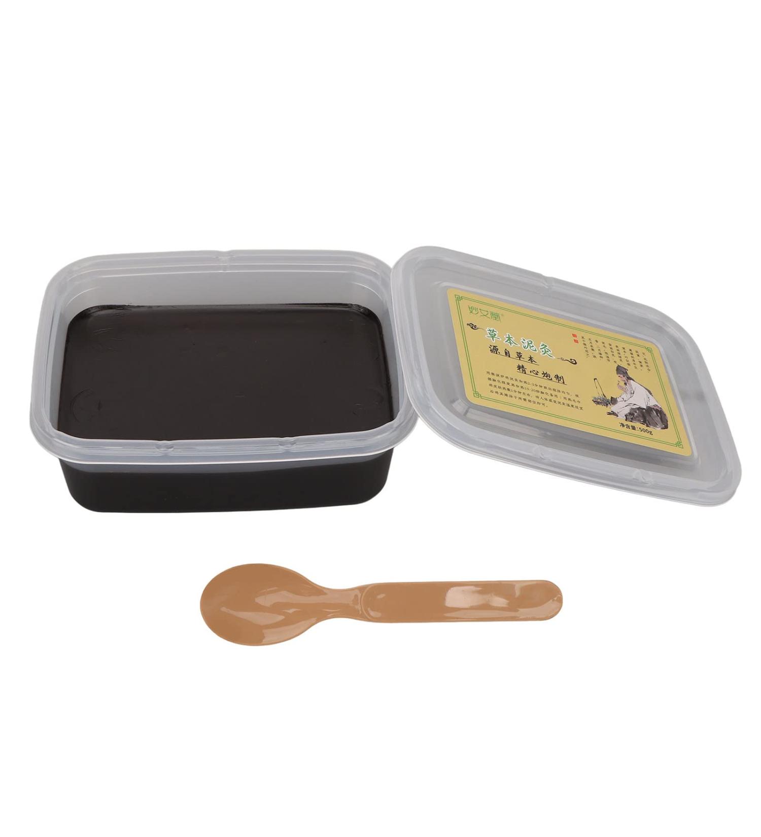 Moxibustion Body Mud 17.6 OZ - Herbal Mud for Pain Relief & Relaxation | Ideal for Shoulders Stomach Waist & Knees - International Shipping Available - Buy Online on GoSupps.com