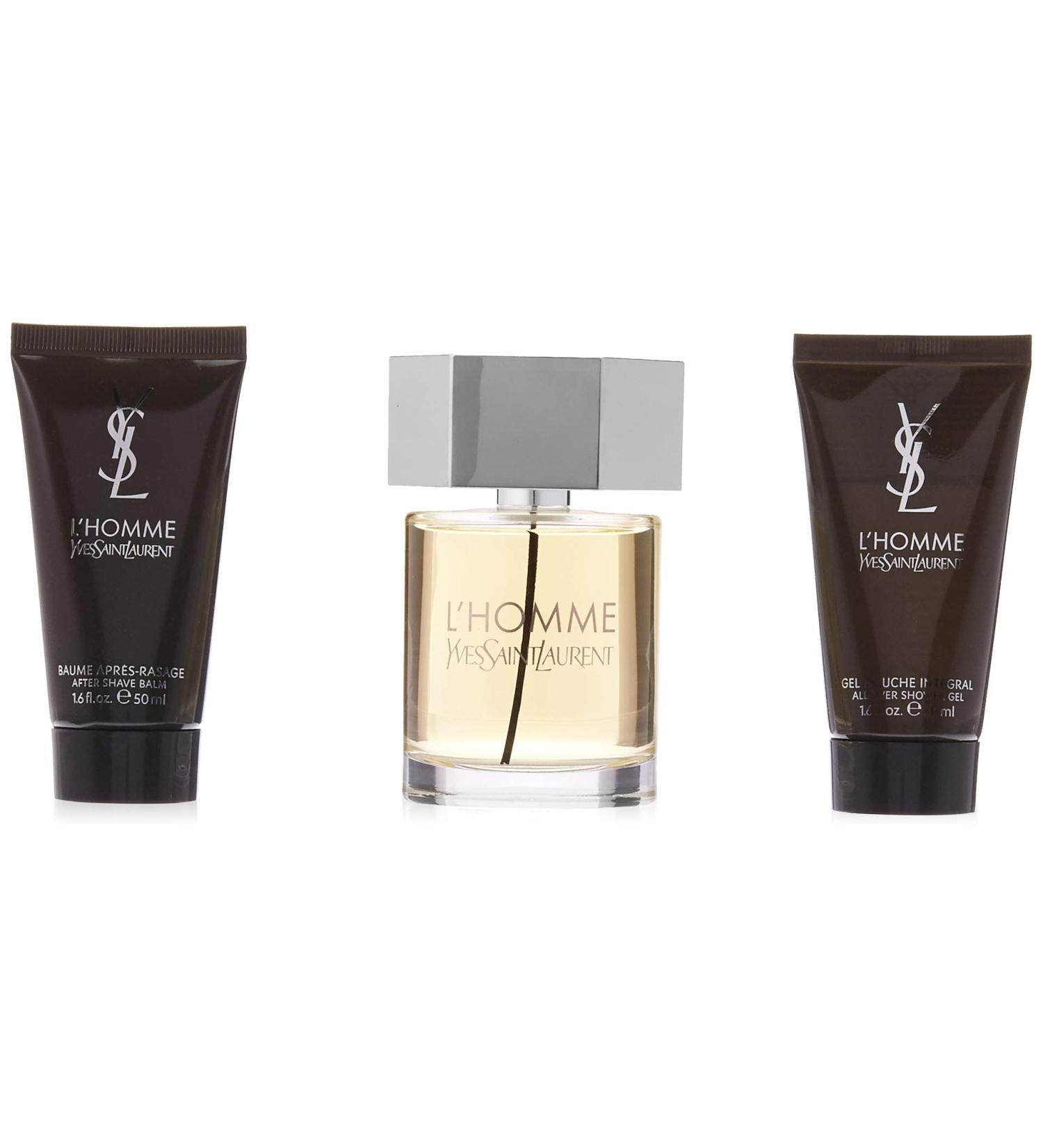 Yves Saint Laurent L'Homme Men Gift Set (Eau De Toilette Spray After Shave Balm and All Over Shower Gel) Gift Set 1 - Buy Online on GoSupps.com