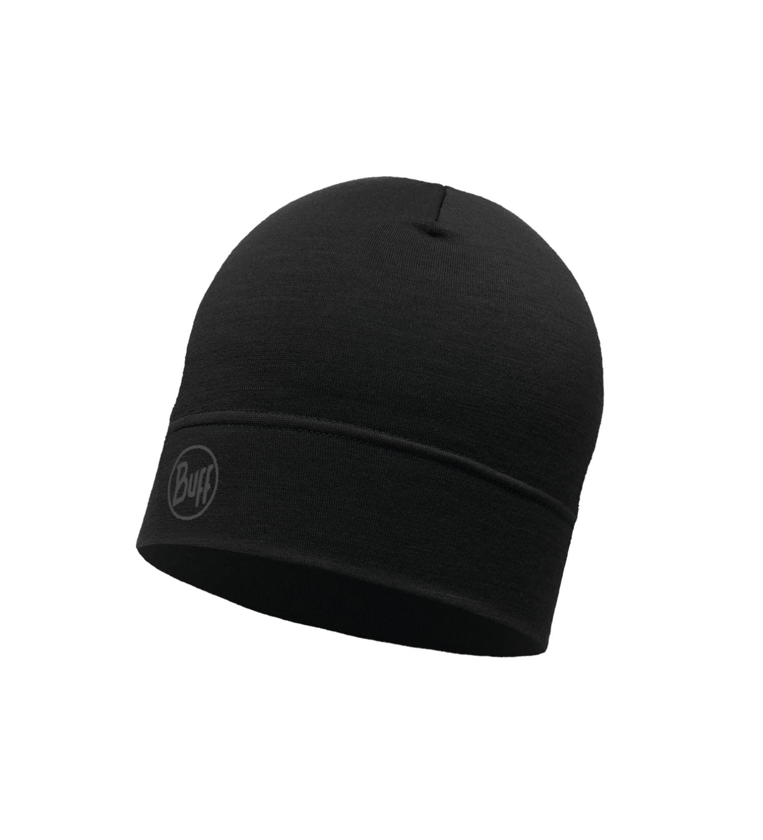 Buff Unisex Solid Black Merino Lightweight Beanie | Versatile Warmth & Style | International Shipping Available - Buy Online on GoSupps.com