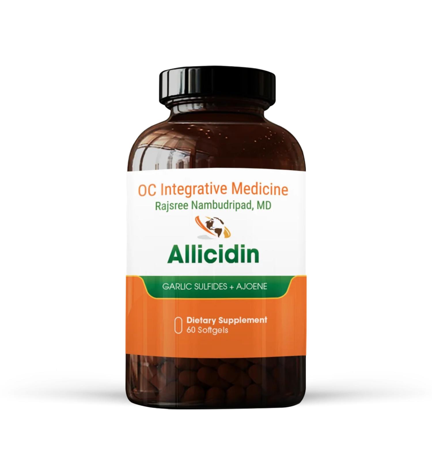 Allicidin by Dr. Rajsree | Garlic Sulfides + Ajoene | Gut Microbiome and Sinus Support | 60 Softgels - Buy Online on GoSupps.com