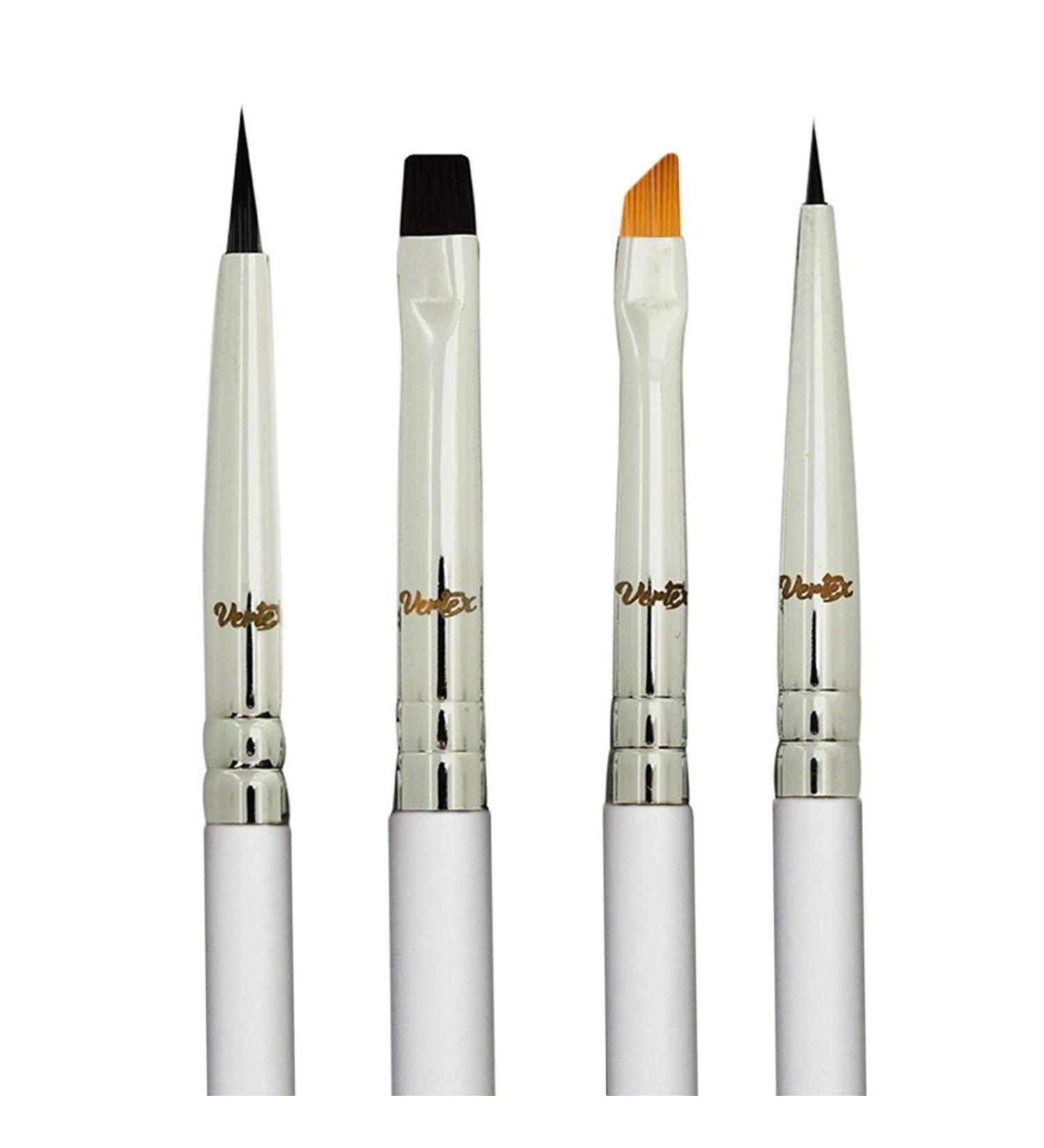 4-Piece Eyeliner Brush Set for Pencil, Liquid, and Gel liners - Winged Makeup Brushes with Angled Bristles for Perfect Cat Eye, Waterproof and Smudge-proof - Buy Online on GoSupps.com