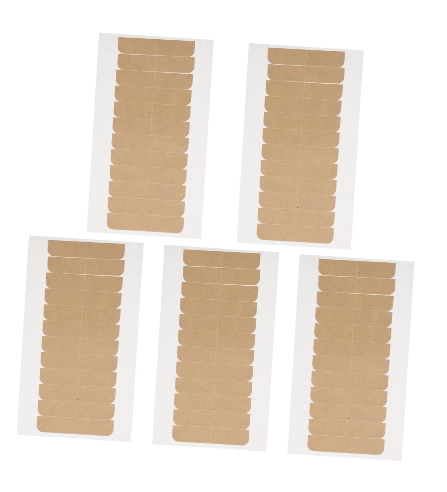 MERRYHAPY Double-Sided Tape for Hair Extensions & Wigs | Invisible Lace Wig Adhesive Strips 2x0.5cm - 5 Sheets Khaki - Buy Online on GoSupps.com