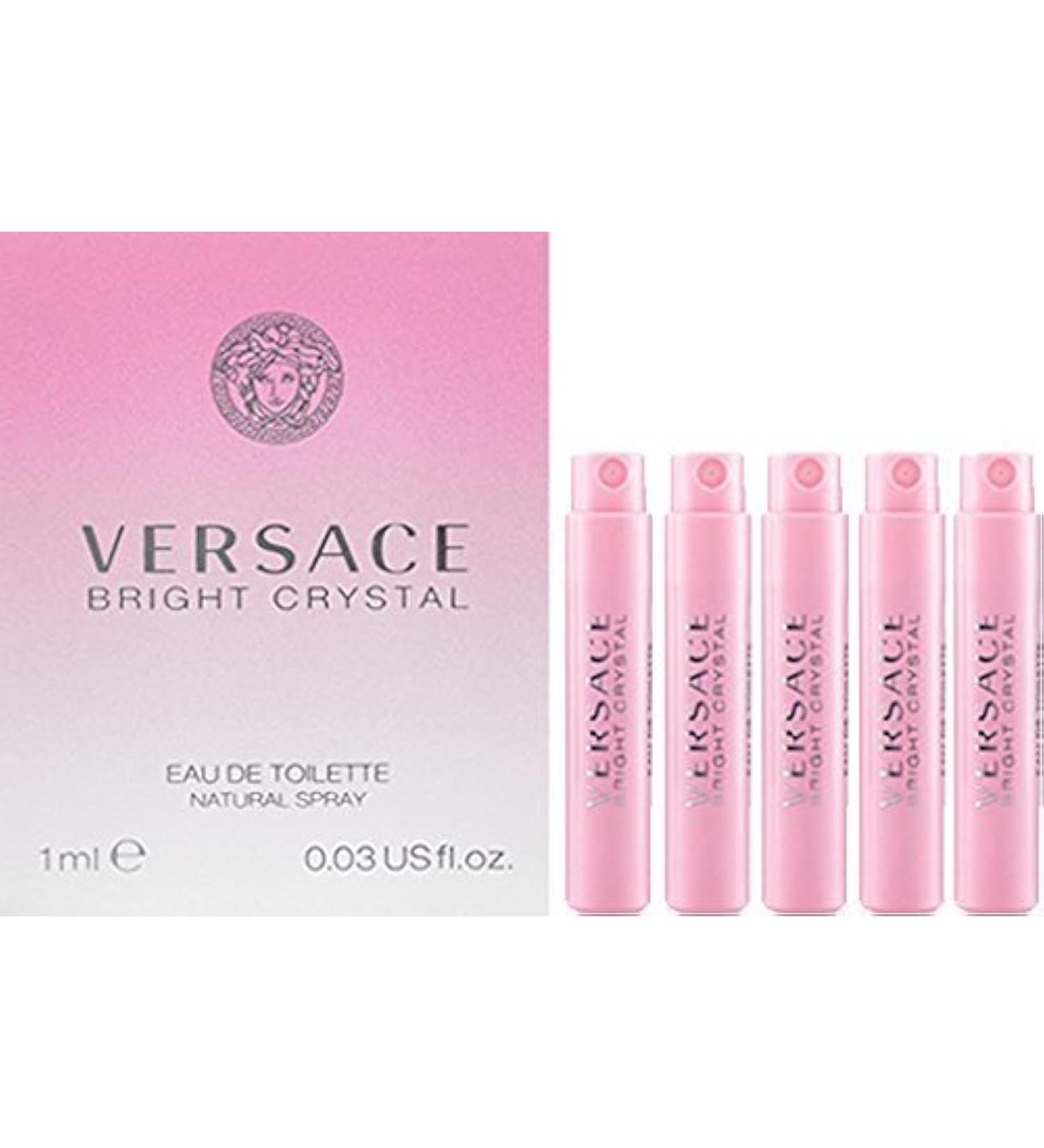 Versace 5 Bright Crystal EDT Spray Sample Women Vial 1 Ml/0.03 oz each Bright Crystal 0 Fl Oz (Pack of 5) - Buy Online on GoSupps.com