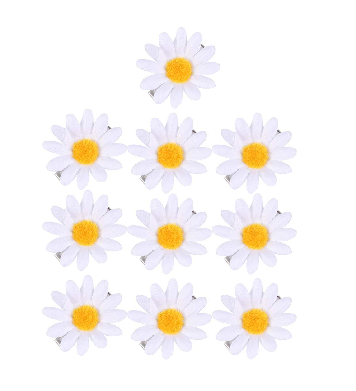 Beaupretty 10 PCS Cute Daisy & Sunflower Hair Clips | Fresh Hairpins for Girls | International Shipping - Buy Online on GoSupps.com