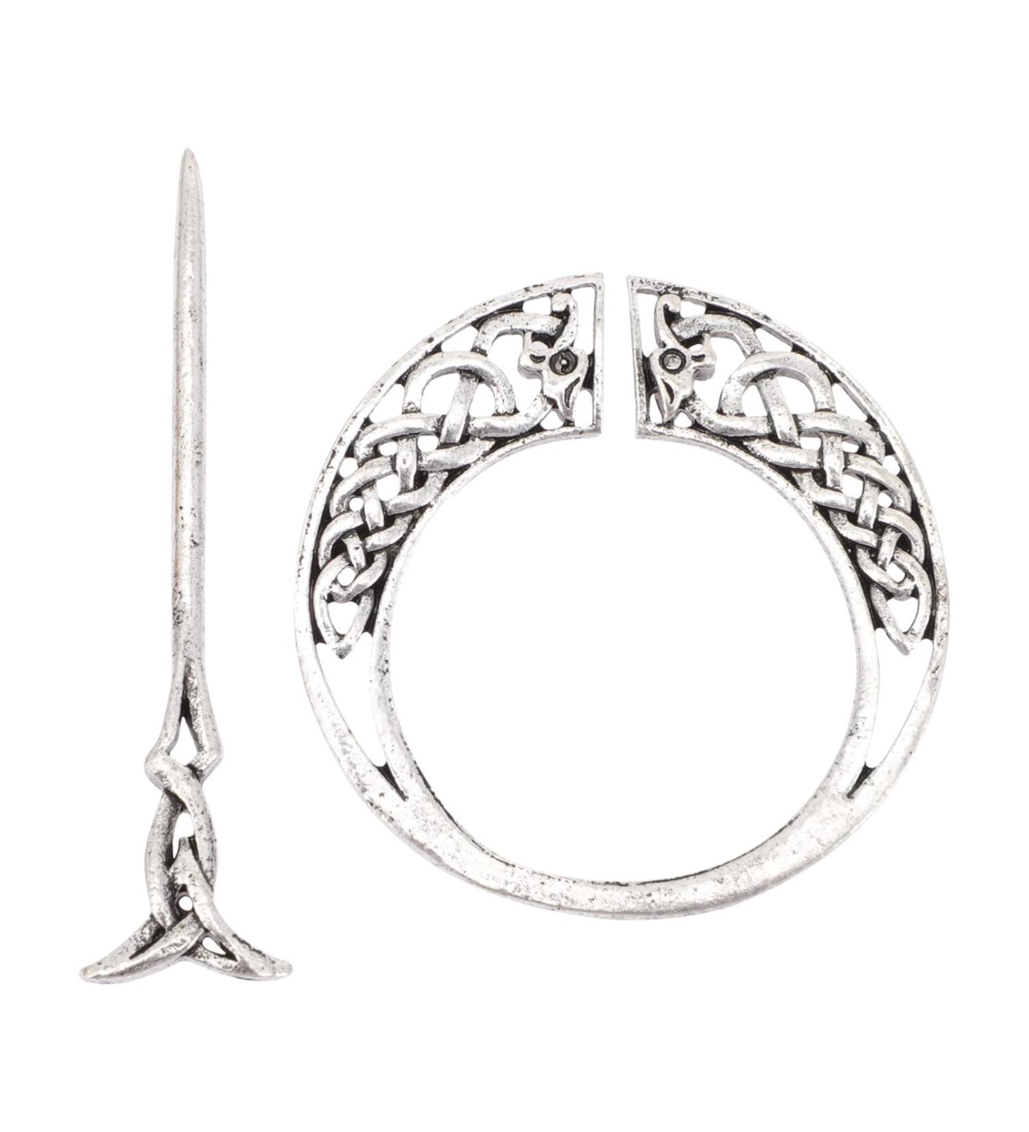 Vintage Celtic Knot Crown Hair Clips | Elegant Metal Hairpins & Hair Jewels - Buy Online on GoSupps.com