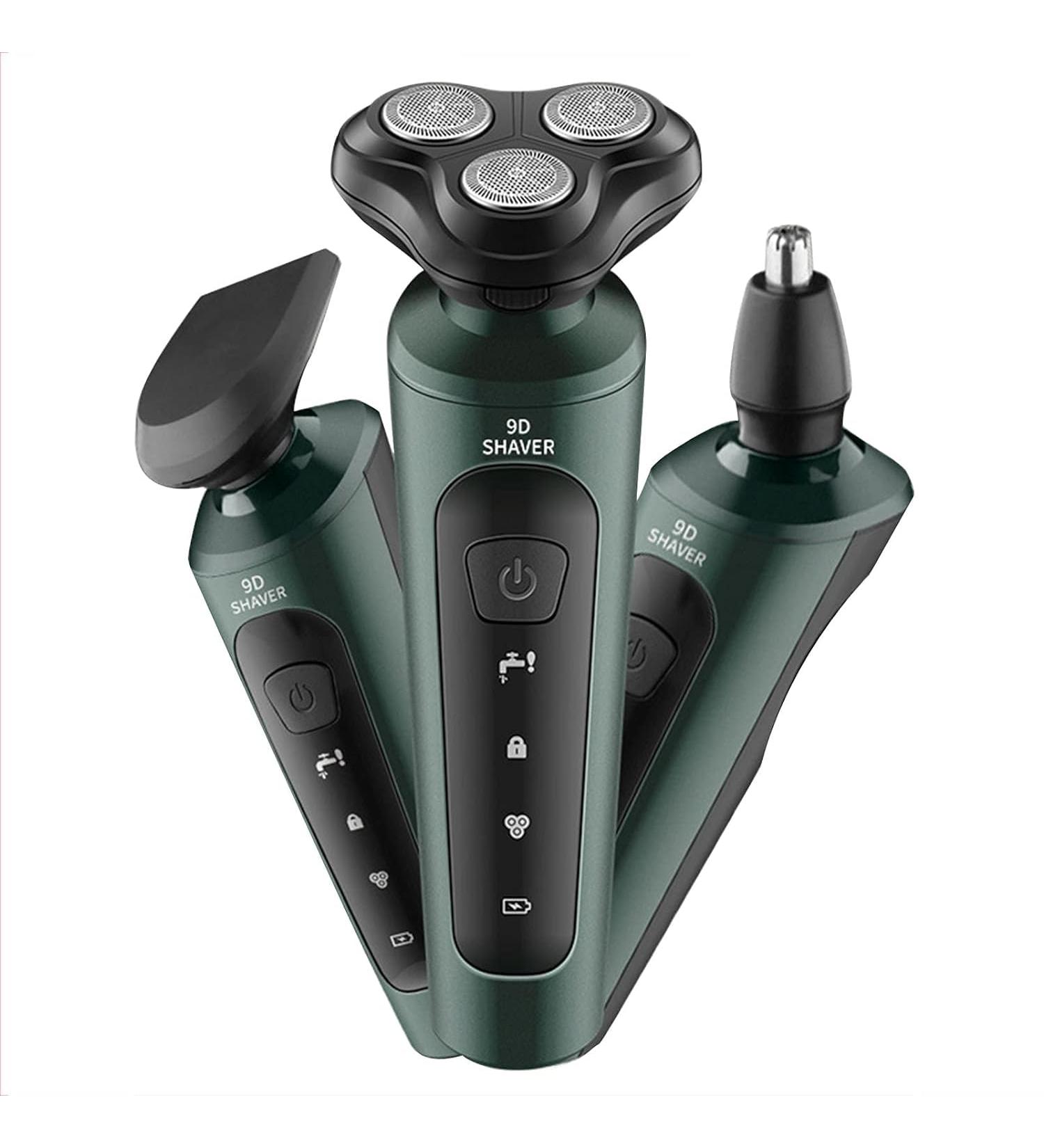 3-in-1 Electric Beard Trimmer for Men | Low Noise 60 Min Battery USB Charging | Grooming Kit with Sideburn & Nose Hair Trimmer - Buy Online on GoSupps.com