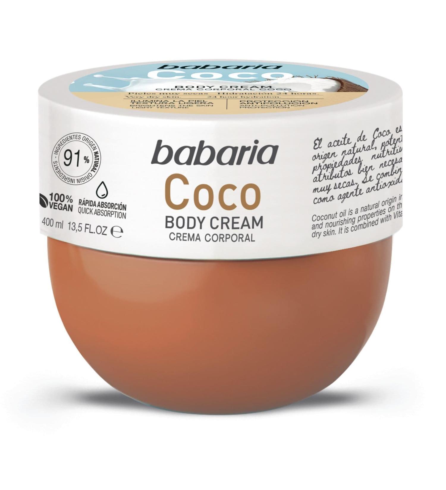 Babaria Coconut Moisturising Body Cream 400ml