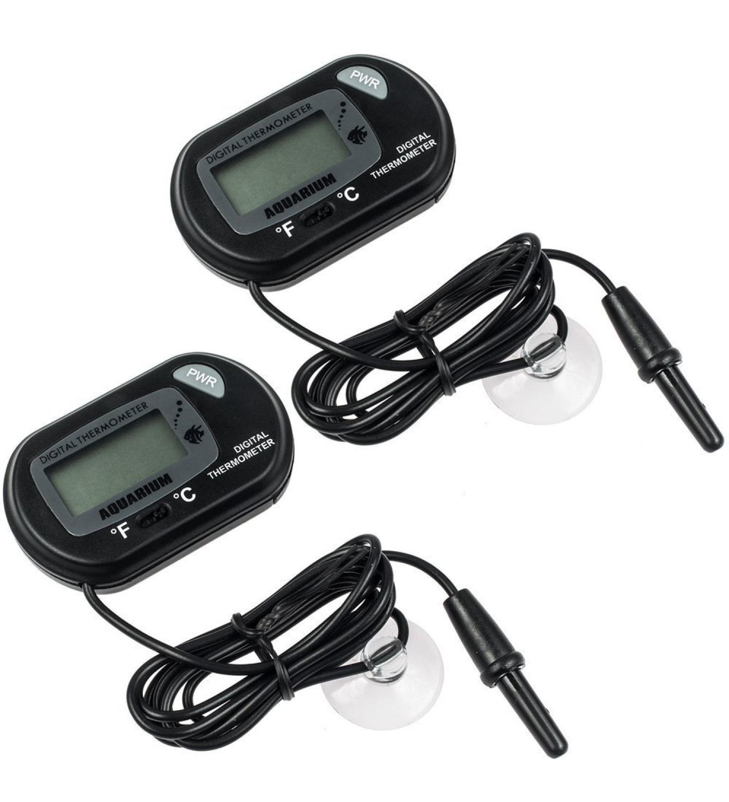 Zacro LCD Digital Aquarium Thermometer - Pack of 2 | Fish Tank Water Terrarium Temperature Gauge - Buy Online on GoSupps.com