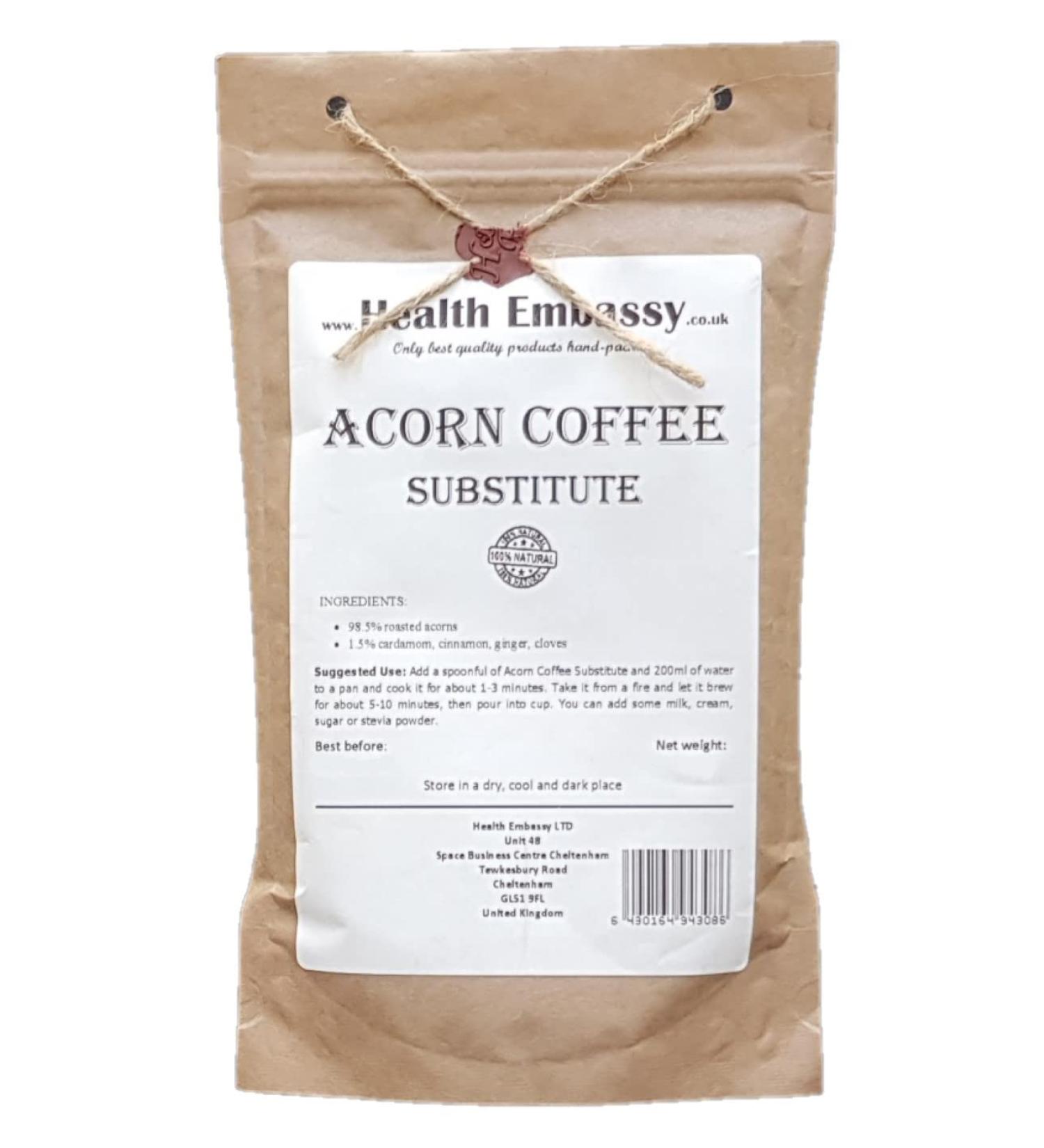 Buy Health Embassy Acorn Coffee | 100g Coffee Alternative & Substitute for Healthy Living - Buy Online on GoSupps.com