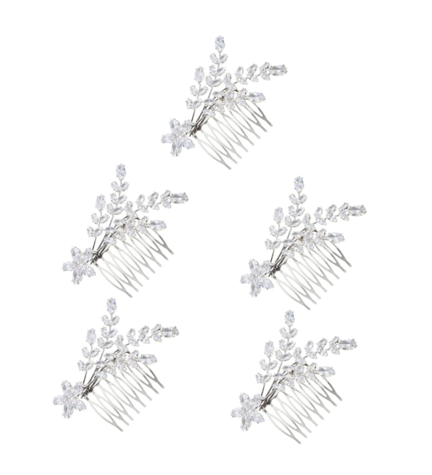 Beaupretty Womens Accessories bangs comb hair combs for wedding bride hair comb wedding headpiece for bride crystal hair combs bride headdress bridesmaid Mori Department aluminum alloy Comb - Buy Online on GoSupps.com