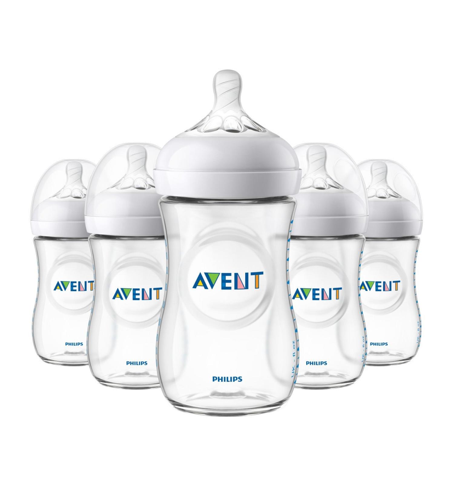 Philips Avent Natural Baby Bottle Clear 9oz 5pk SCF013/57 - Buy Now! - Buy Online on GoSupps.com