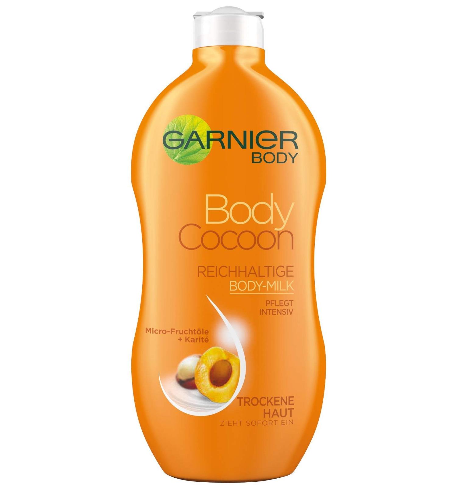 Garnier Body-Milk for dry skin protects and regenerated rich with micro fruit oils & shea butter body cocoon 6-pack (6 x 400 ml)