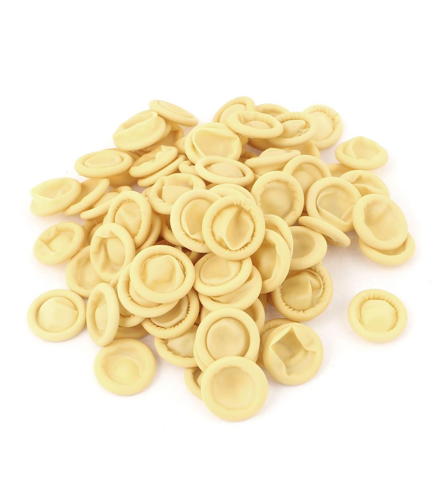 1000 Pcs Nitrile Anti Static Rubber Finger Cots | Wound Protection & Industrial Use - Natural Yellow Malaysia - Buy Online on GoSupps.com