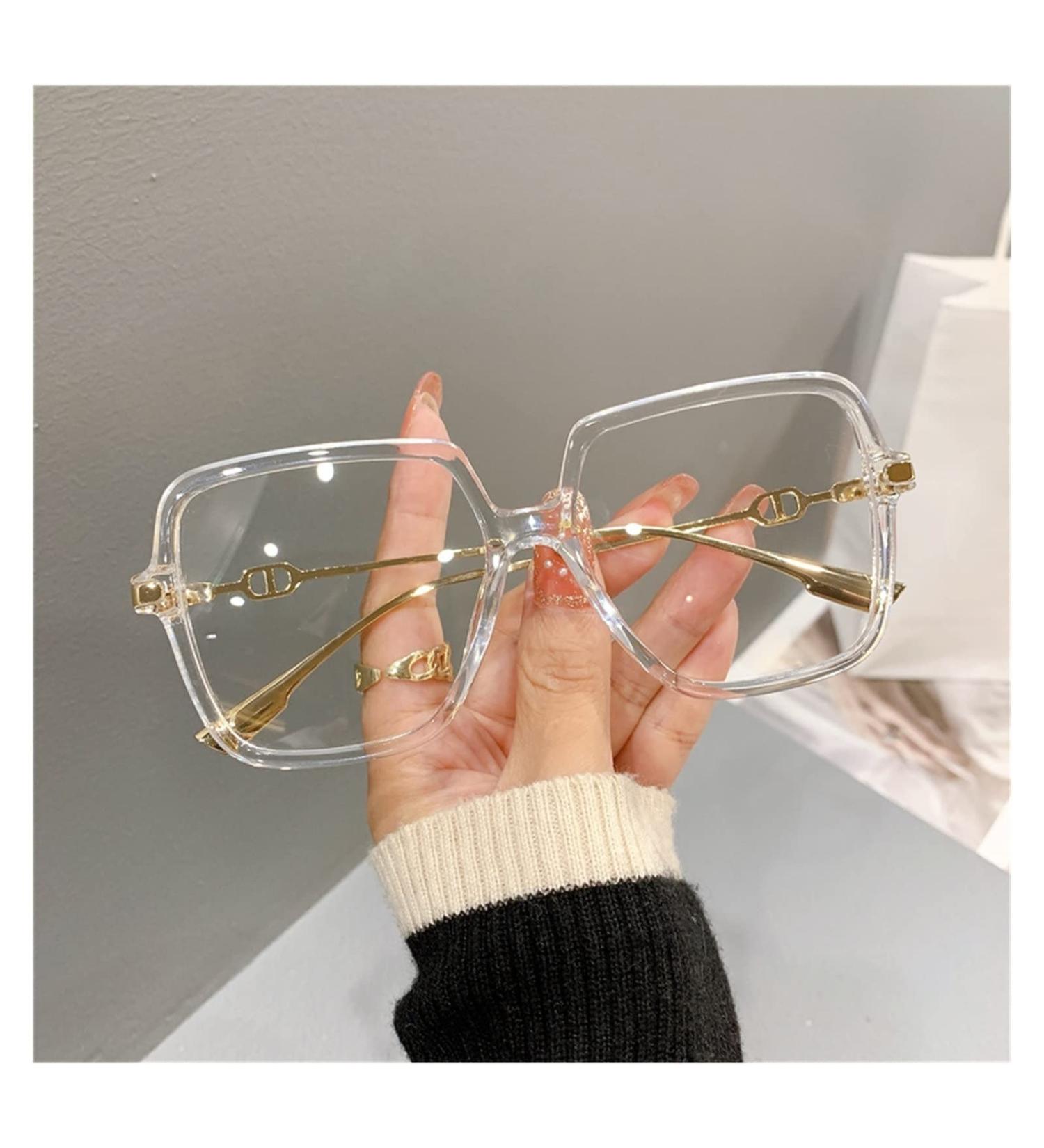 Siqiwl Oversized Retro Reading Glasses | Anti-Blue Light Square Frame for Computer Use | Fashionable & Stylish - Buy Online on GoSupps.com