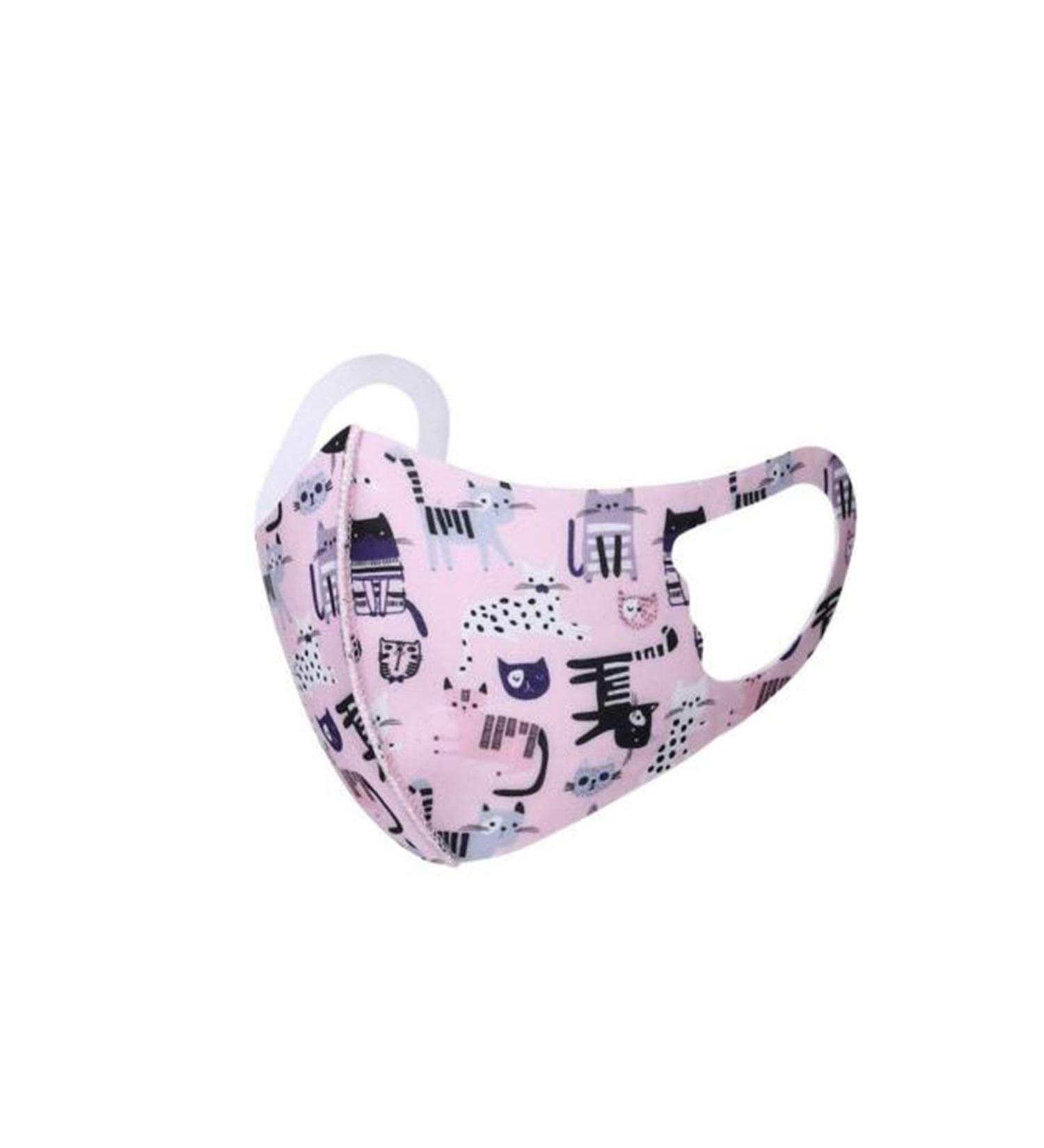 Reusable Cotton Cat Masks for Kids | Breathable & Washable Dust Protection | 2 Pack - Perfect for Sports Outdoor Activities & Pollution - Buy Online on GoSupps.com