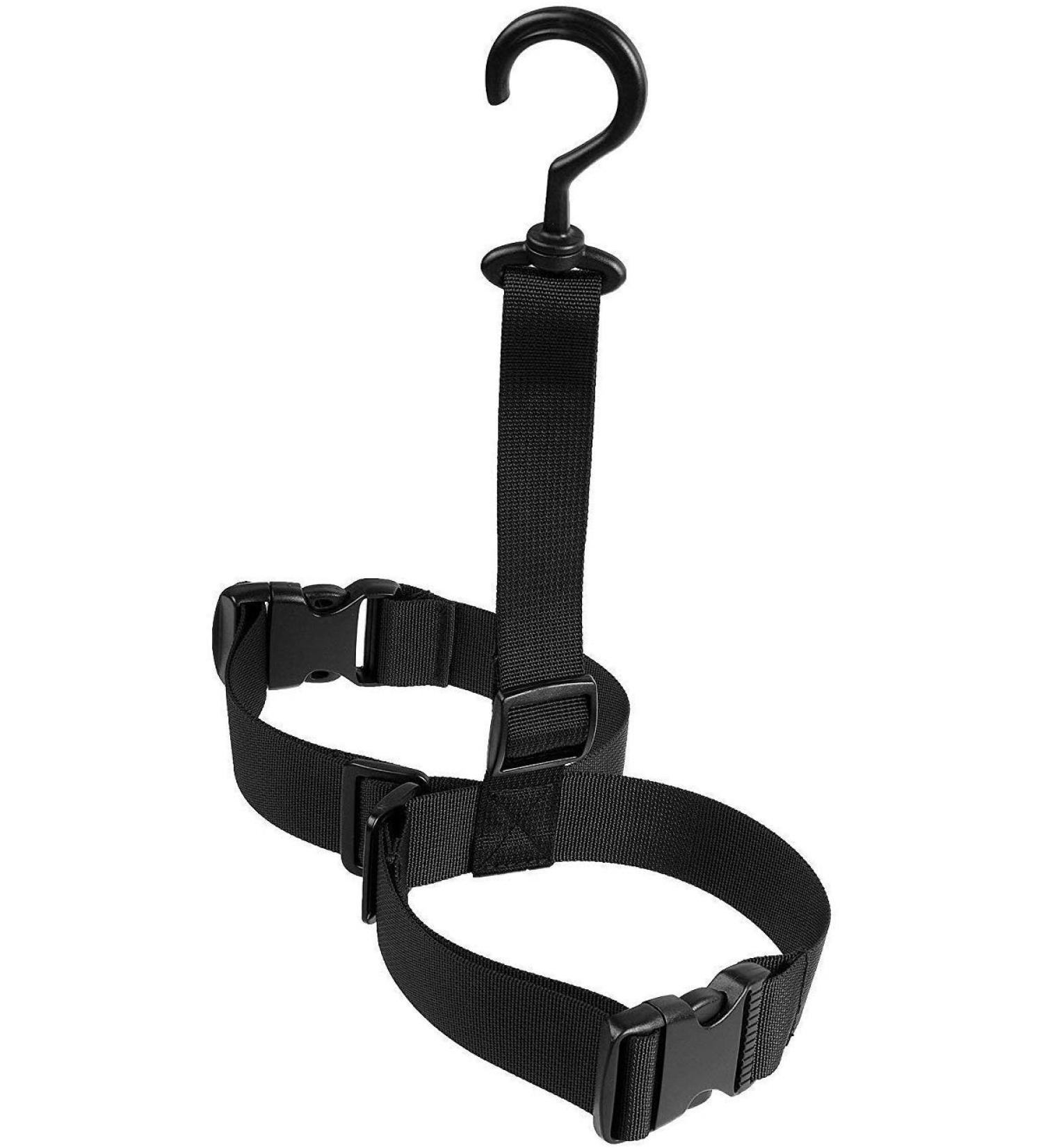 Allerlife Adjustable Angler Boot Hanger | Universal Wader Rack Storage for Fishing Boots & Waders - Durable Black Design - Buy Online on GoSupps.com