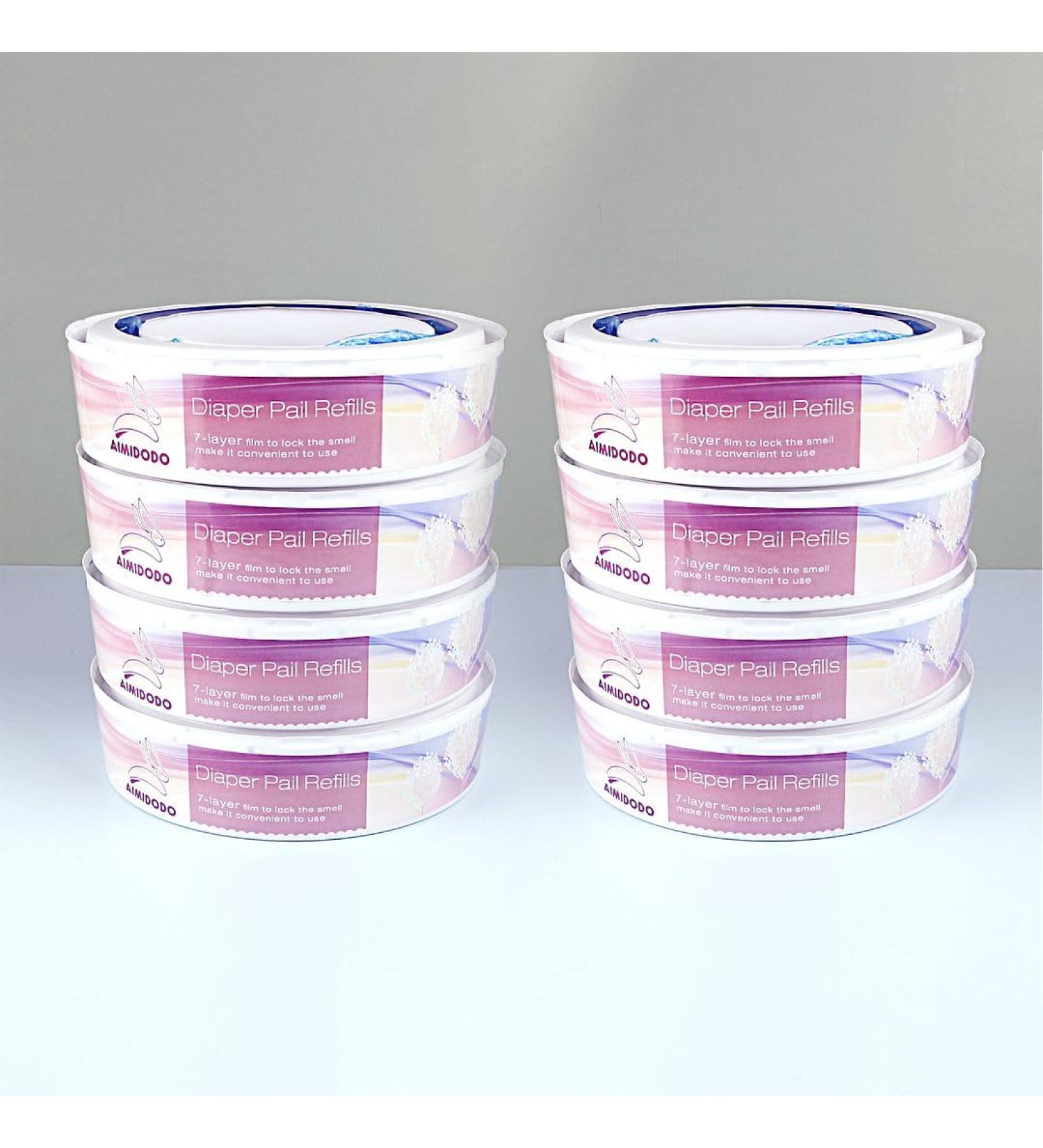 8-Pack Diaper Pail Refills Compatible with Genie and Munchkin Diaper Pails Refills - Buy Online on GoSupps.com