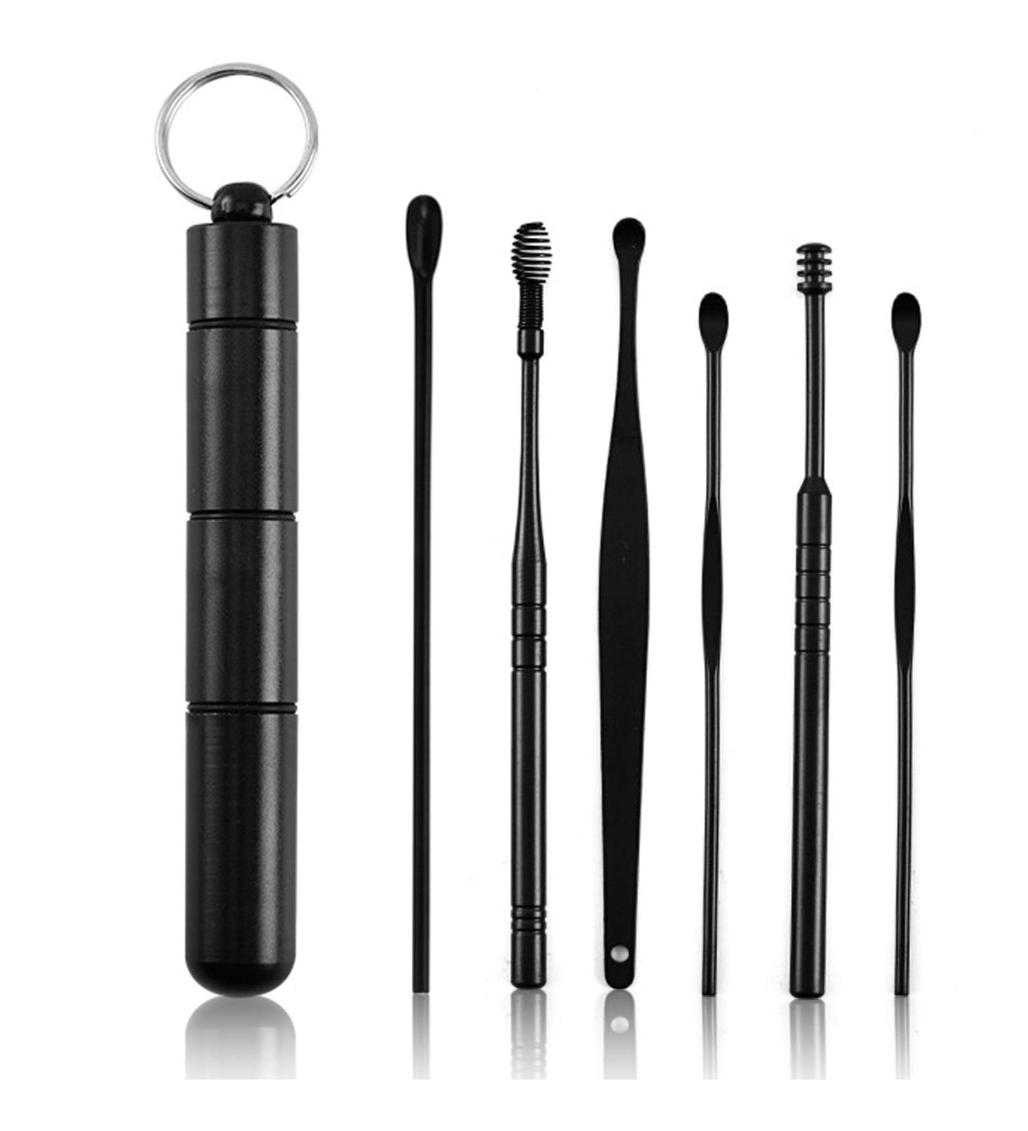 Buy Besylo 6-in-1 Stainless Steel Ear Cleaner Set - Ear Wax Remover & Ear Care Tools with Storage Box | International Shipping Available - Buy Online on GoSupps.com