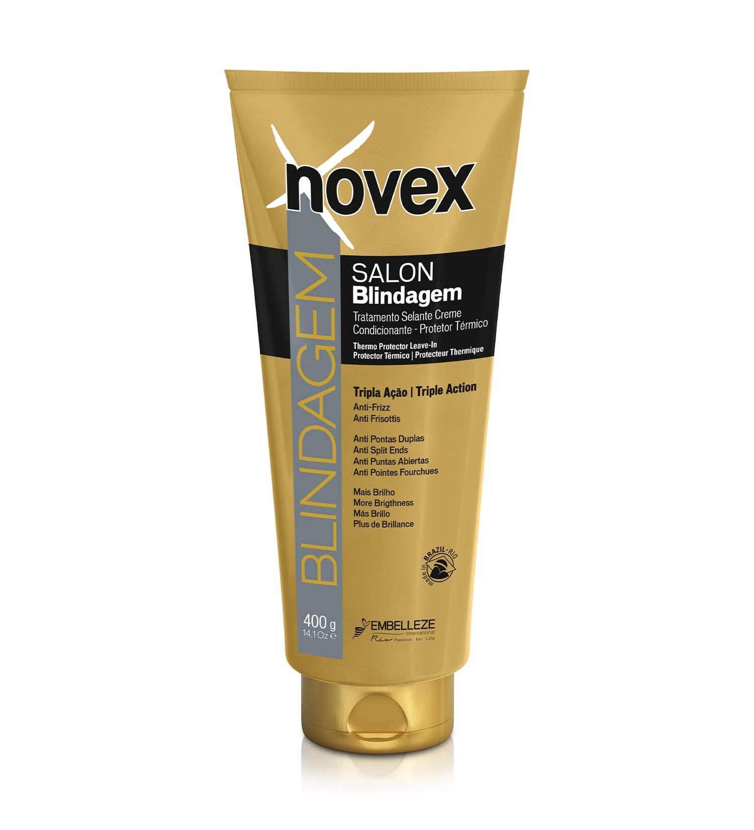 Novex Blindagem Thermal Protector Leave In 14 oz - Best Heat Protectant for Hair | International Shipping Available - Buy Online on GoSupps.com