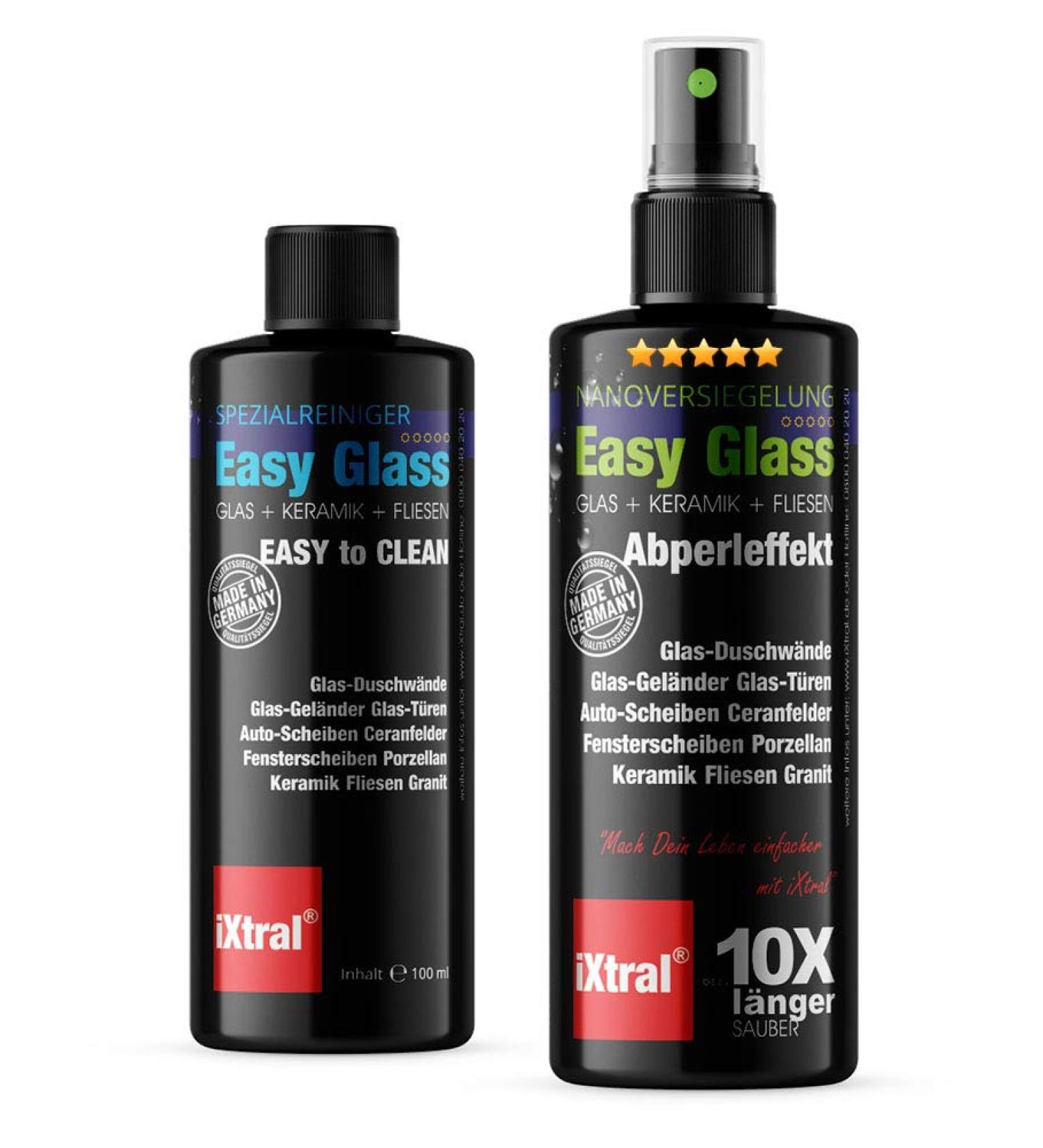 Ixtral 2-in-1 Shower & Window Glass Seal Cleaner - Nano Glass Cleaner for Permanent Lotus Effect | International Shipping Available - Buy Online on GoSupps.com