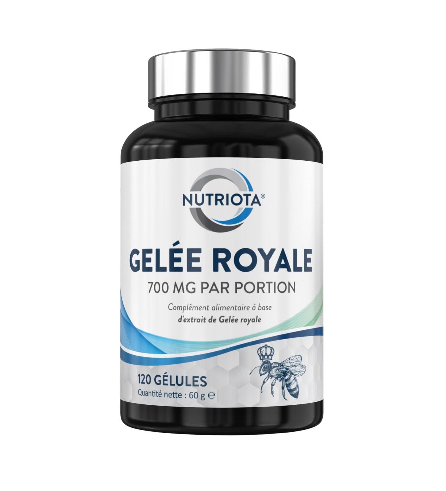 Nutriota Royal Jelly 350 mg | 120 High Concentration Capsules | Royal Jelly Contributes to Optimal Immune System Function | Increases Energy - Buy Online on GoSupps.com