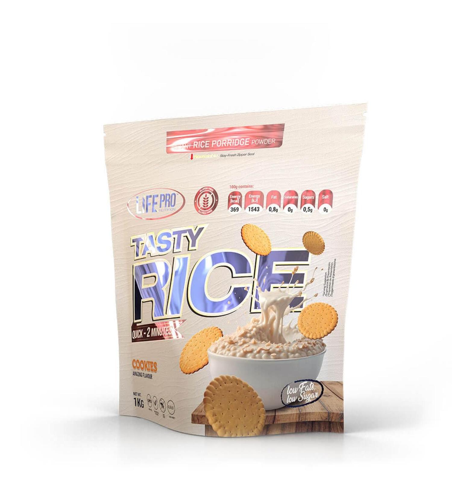 Life Pro Tasty Rice 1Kg Sabor Cookies biscuits - Buy Online on GoSupps.com