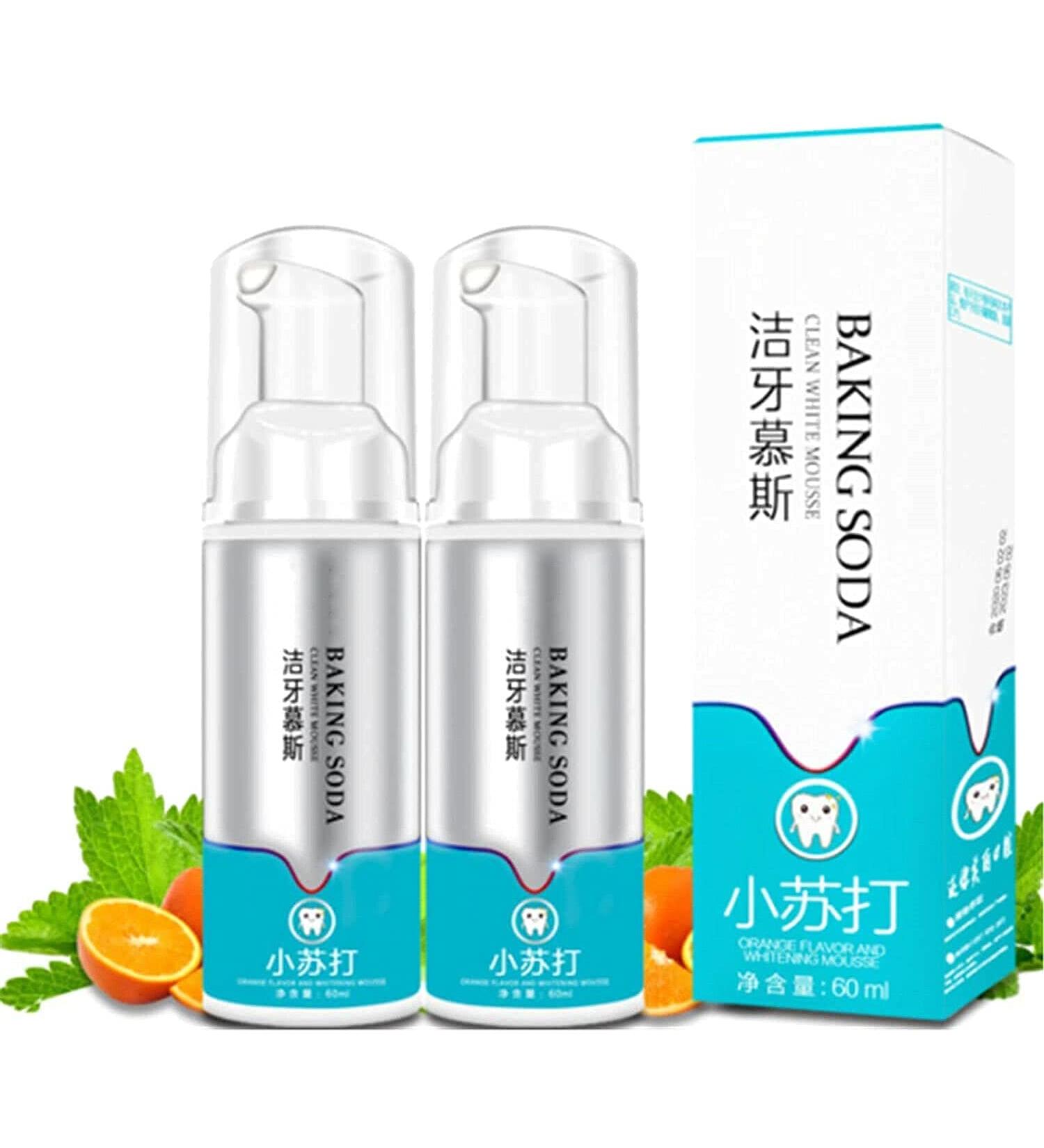 Deep Cleansing Foam Toothpaste Ultra-fine Deep Cleansing Foam Toothpaste Instant Brightify Natural Toothpaste Whitening Foam Toothpaste (2pcs) - Buy Online on GoSupps.com