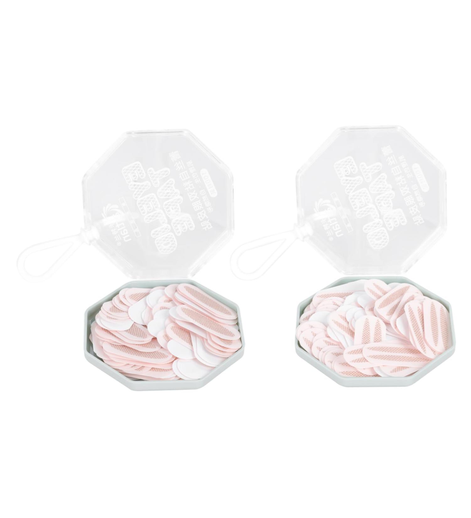 Ipetboom 200 Pairs Double Eyelid Sticker Stickers Fiber Tools Double Side Tape Heart Pearl Nail Charms Natural Makeup Supplies Eye Makeup Tool Beauty Supplies Eye Patch Glue Double Sided - Buy Online on GoSupps.com