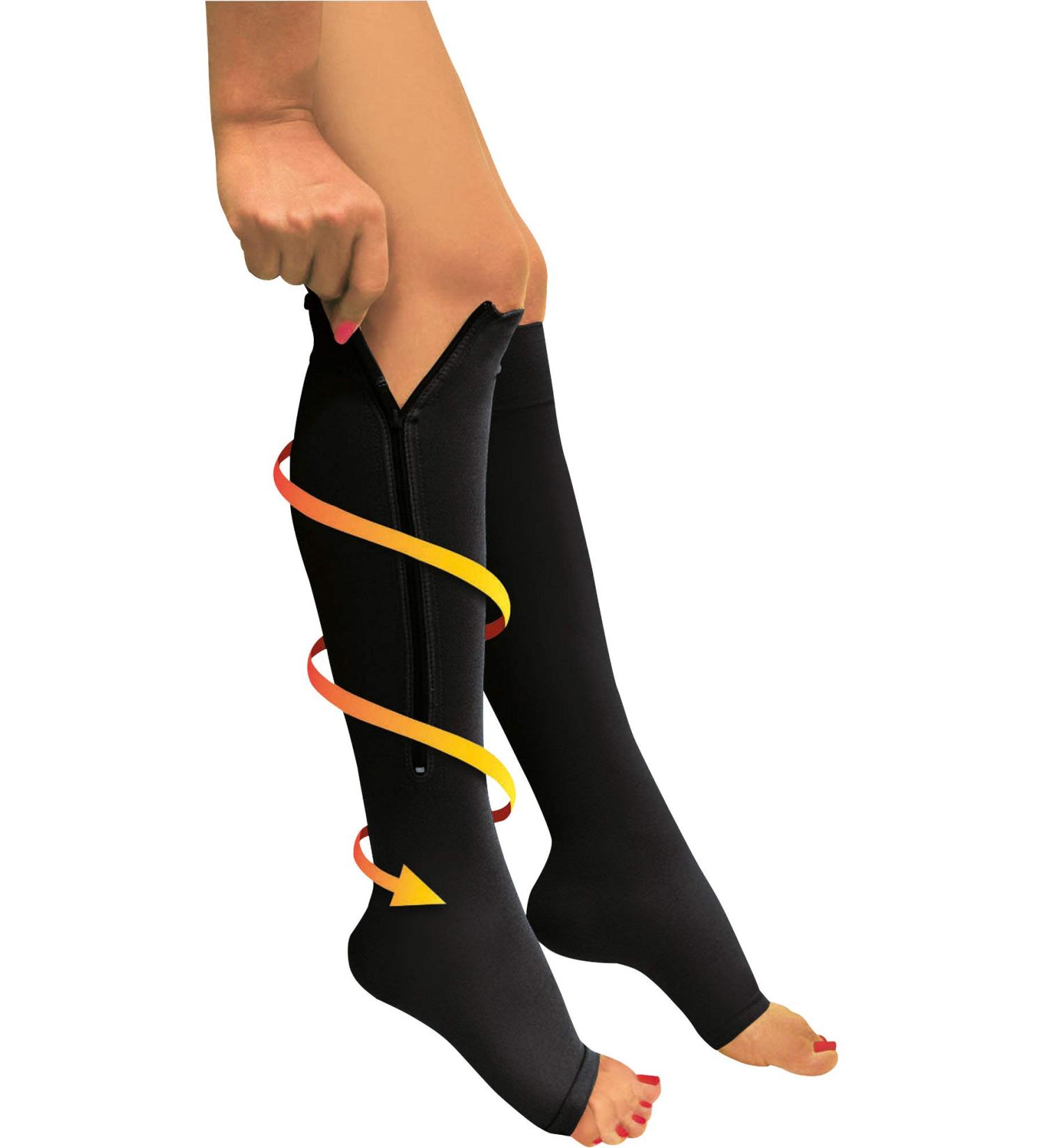 Medovital support stockings m black