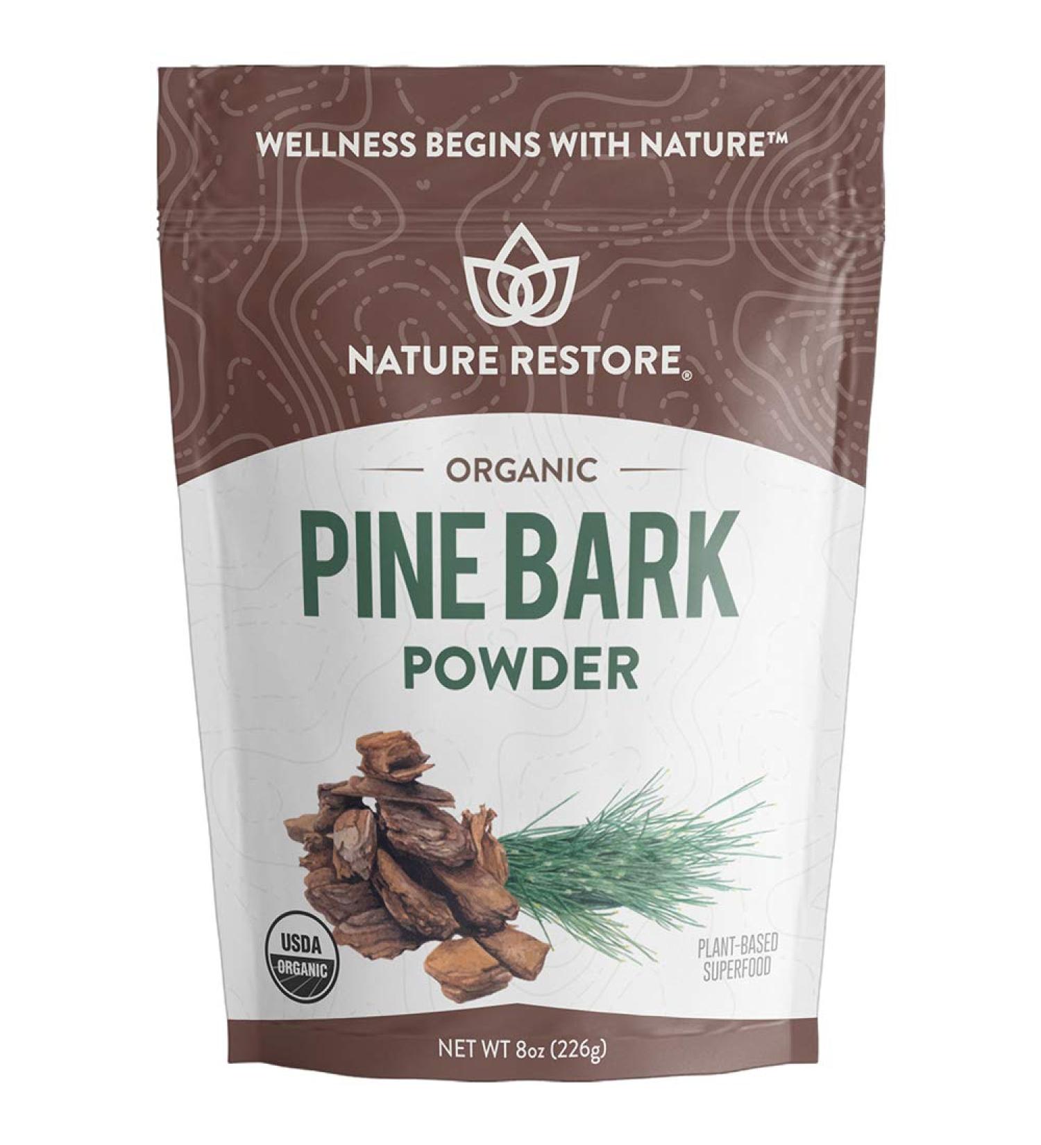 Organic Pine Bark Extract Powder 8oz (226g) | 95% Proanthocyanidins | USDA Certified, Vegan, Gluten-Free, Non-GMO - Buy Online on GoSupps.com