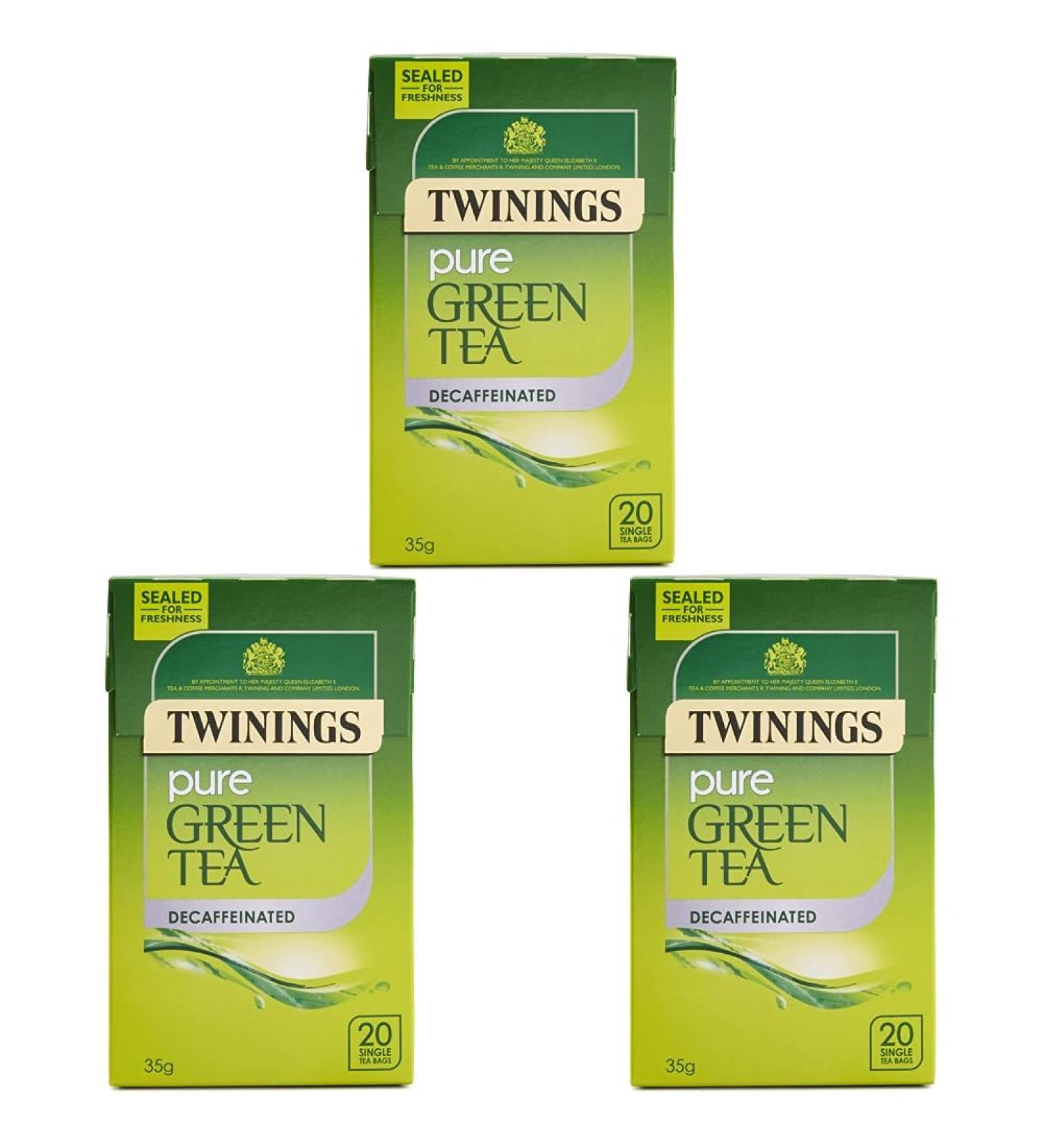 Twinings Decaf Pure Green Tea Pack of 60 - Buy Online on GoSupps.com