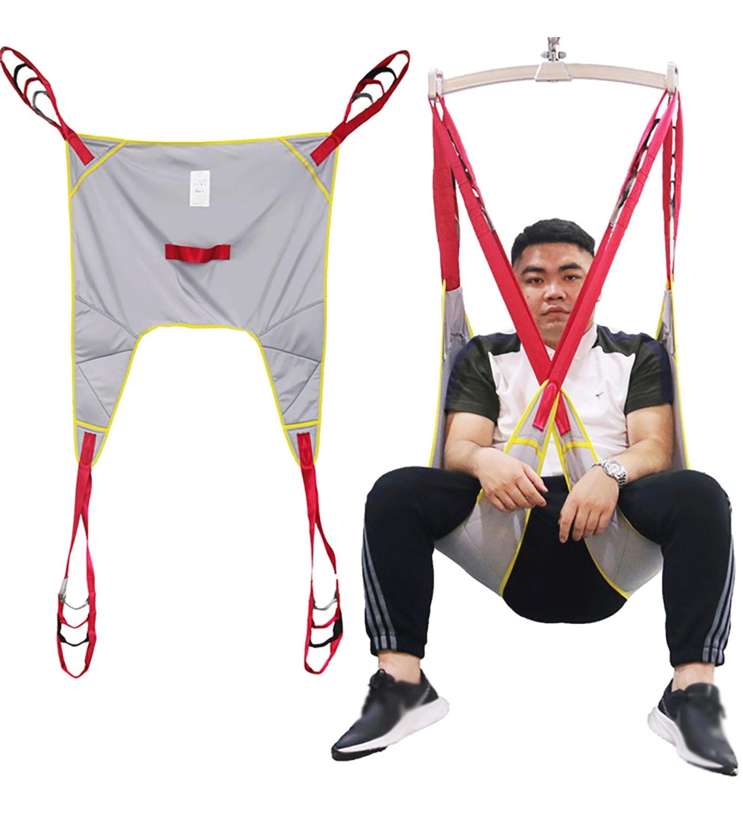 Lift Sling for Toileting Medical Transfer Sling Heavy Duty Divided Leg Shower Sling for Patient Lifts Full Body Sling with Head Support for Hospital Home and Nursing Homes - Buy Online on GoSupps.com