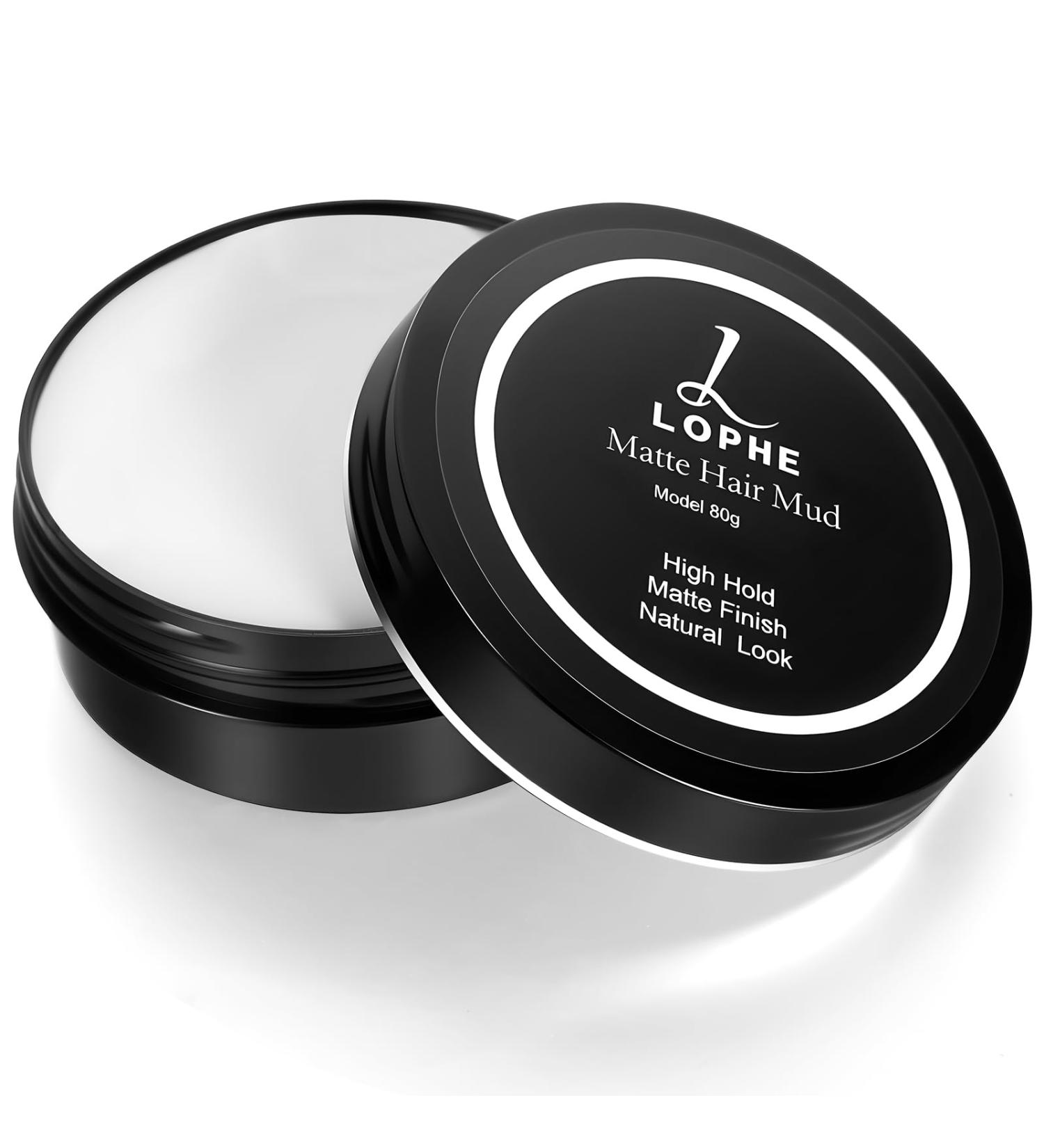 LOPHE Cire Cheveux Homme - Fixation Ferme & Flexible - Finition matte- Tenue Forte - Produit Coiffant Pour Tous Types de Cheveux - Homme/Femme 80g - Buy Online on GoSupps.com