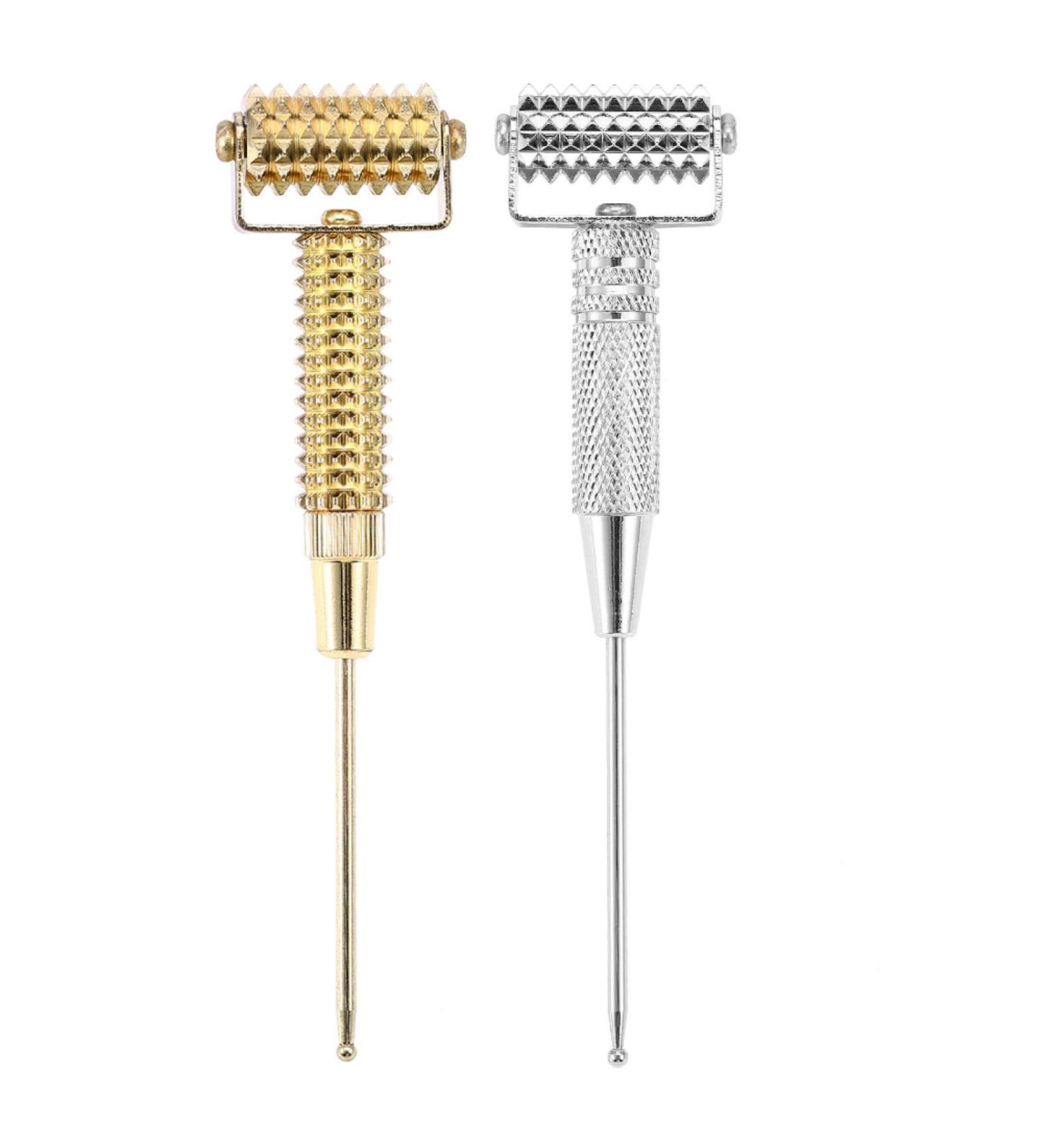 Gold Massage Roller - Multifunctional Acupuncture Points Detector & Ear Probe for Effective Acupressure Therapy - Buy Online on GoSupps.com